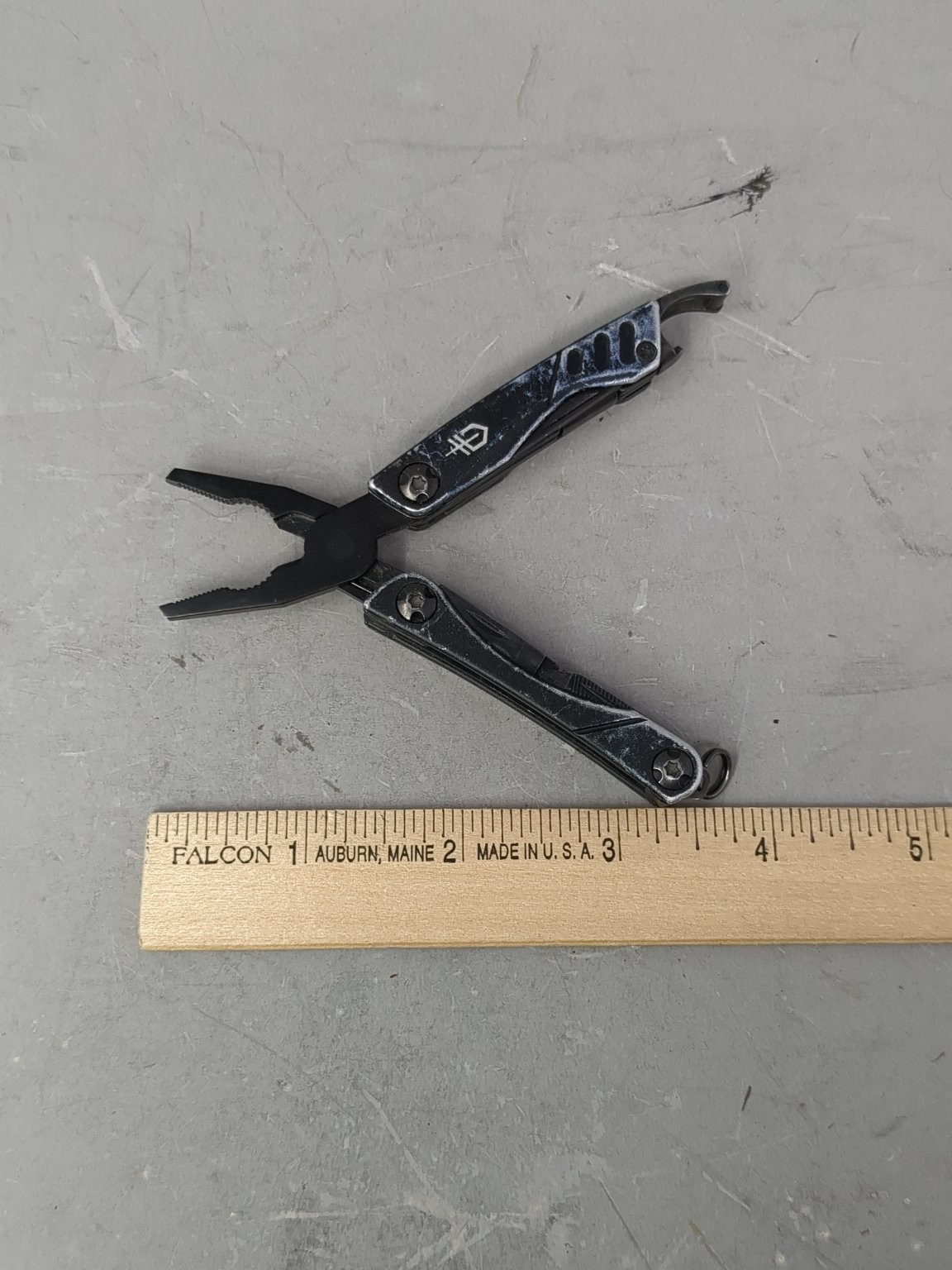 Gerber Dime Mini Multi-Tool Black Stainless Steel Compact Keychain