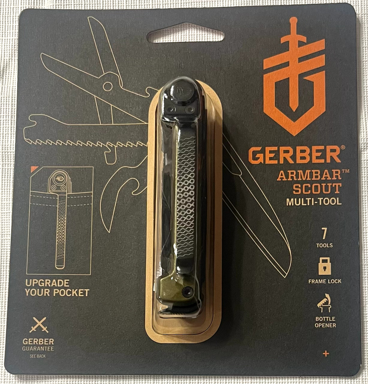 GERBER Armbar Scout Multi Tool 7 Tools 2.5″ Blade Pocket Clip ~ New in Package