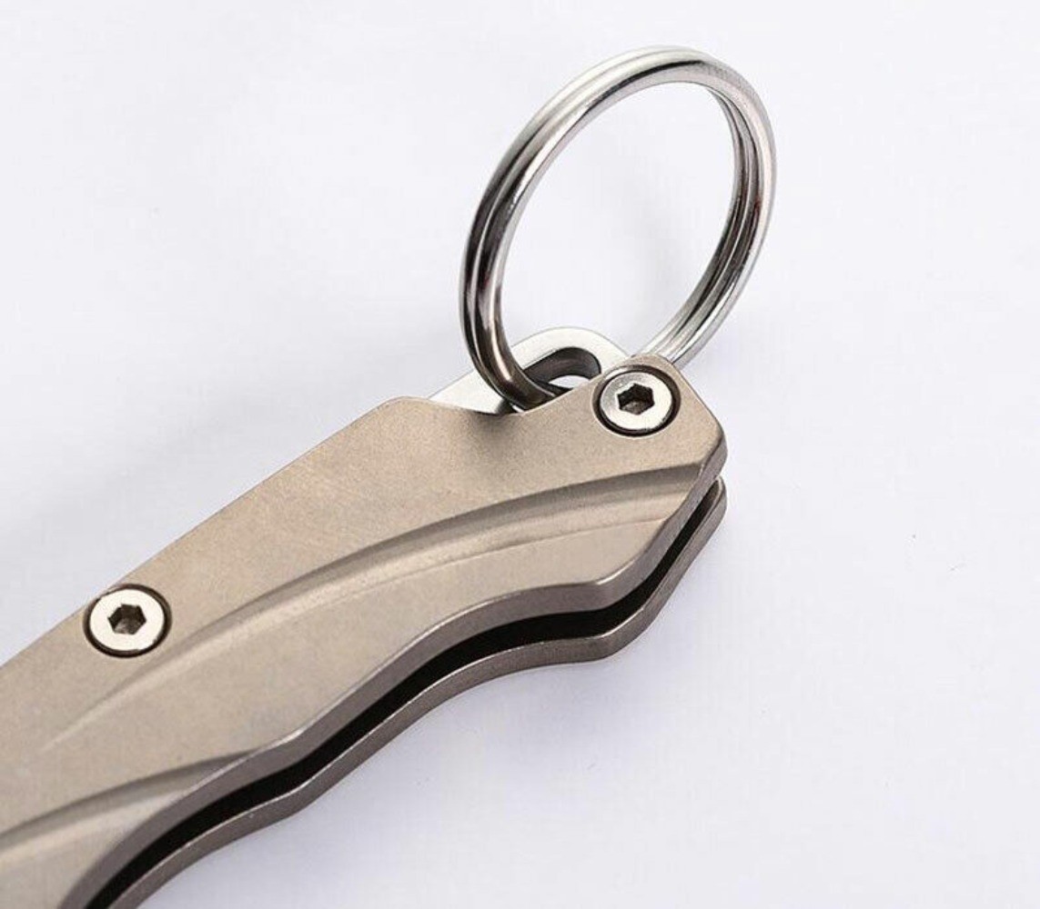 TC4 Titanium Utility Knife Scalpel Blade Pocket Folding Knife Outdoor Travel EDC