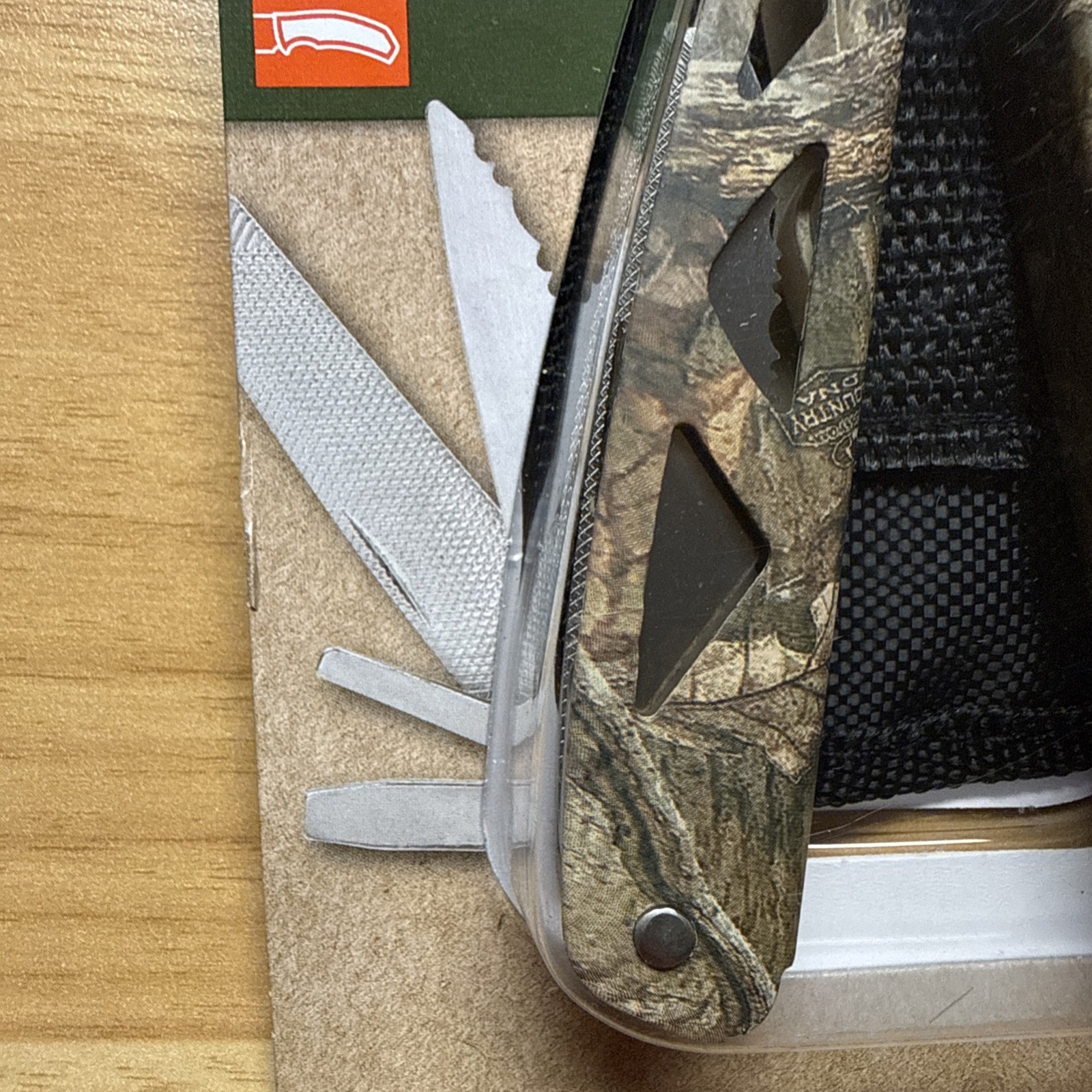 Ozark Trail 12 In 1 Multi-tool Camo Stainless Steel W Sheath Pliers Wire Cut