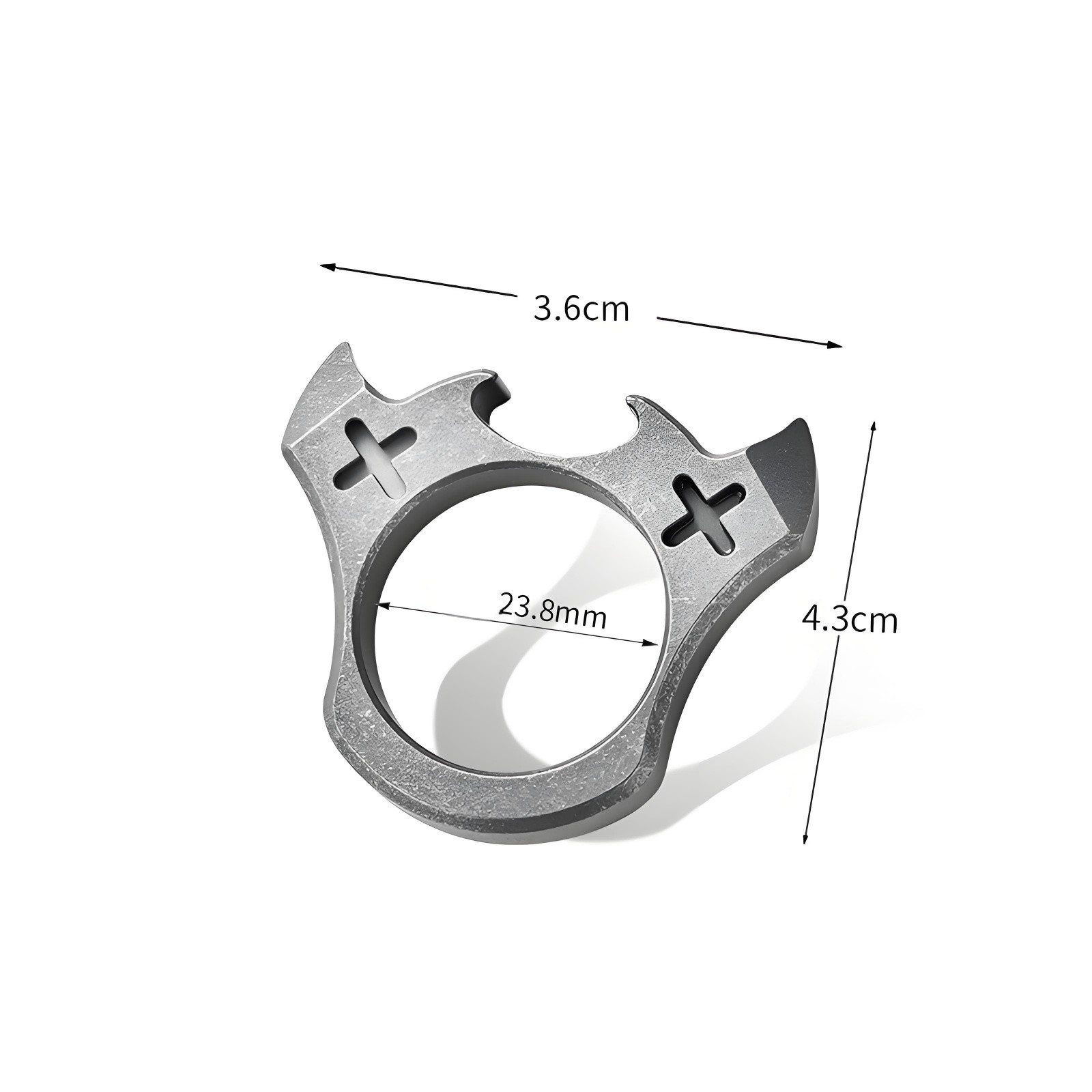 EDC Titanium Alloy Keychain Bottle Opener Ring Necklace Pocket Tool