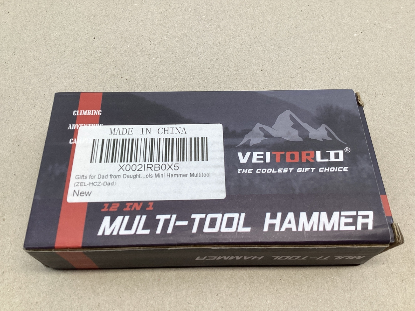 Veitorld 12 In 1 Multi-Tool Hammer For Camping And Climbing Compact 5.5 Length
