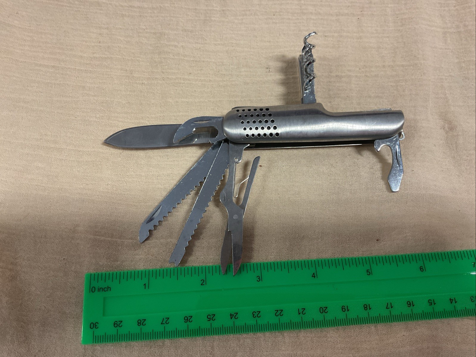 Pocket Knife Survival Tool Stainless Multi-Tool 11 In 1