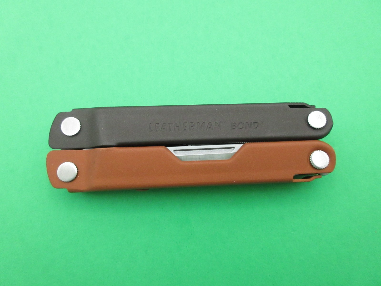 Leatherman Bond Burnt Sienna Folding Multi Tool Knife w/ Sheath Box
