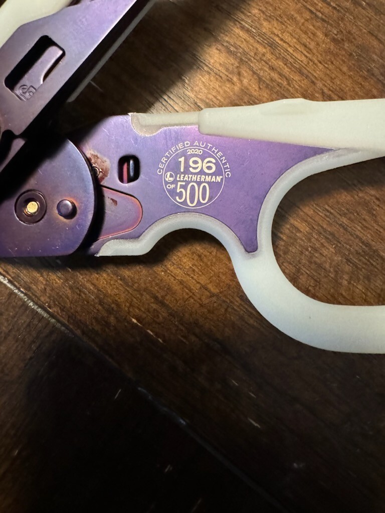 Leatherman Raptor Purple-glo Limited Edition, Numbered 196/500