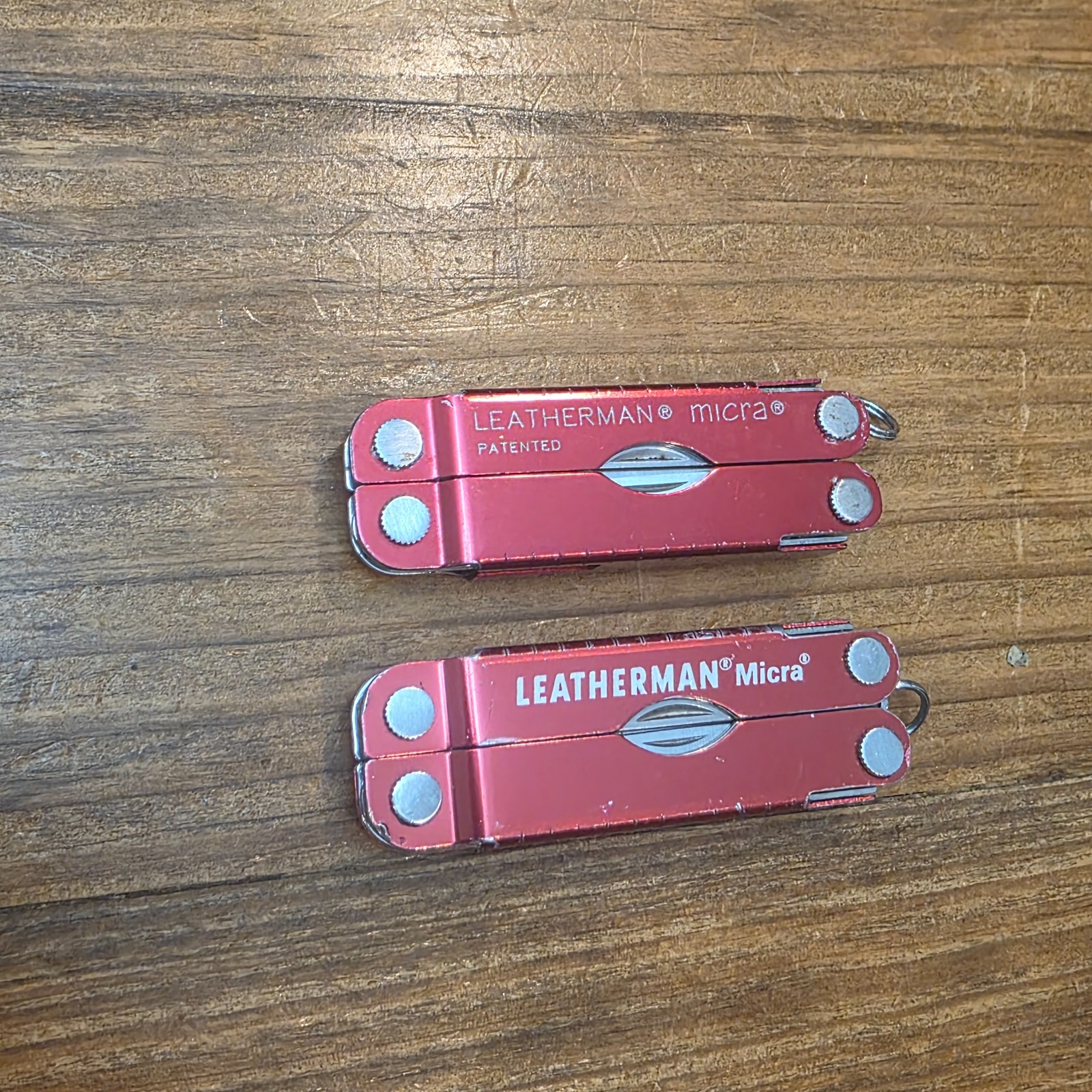 Leatherman Micra Multi Tools – Stainless Steel – USA – Lot Of 2 – RED COLOR