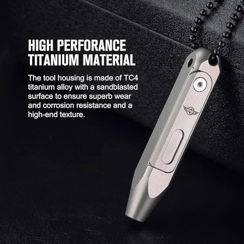 Mini Titanium EDC Pocket Screwdriver Set – 9-in-1 Precision Tool with Magnetic B