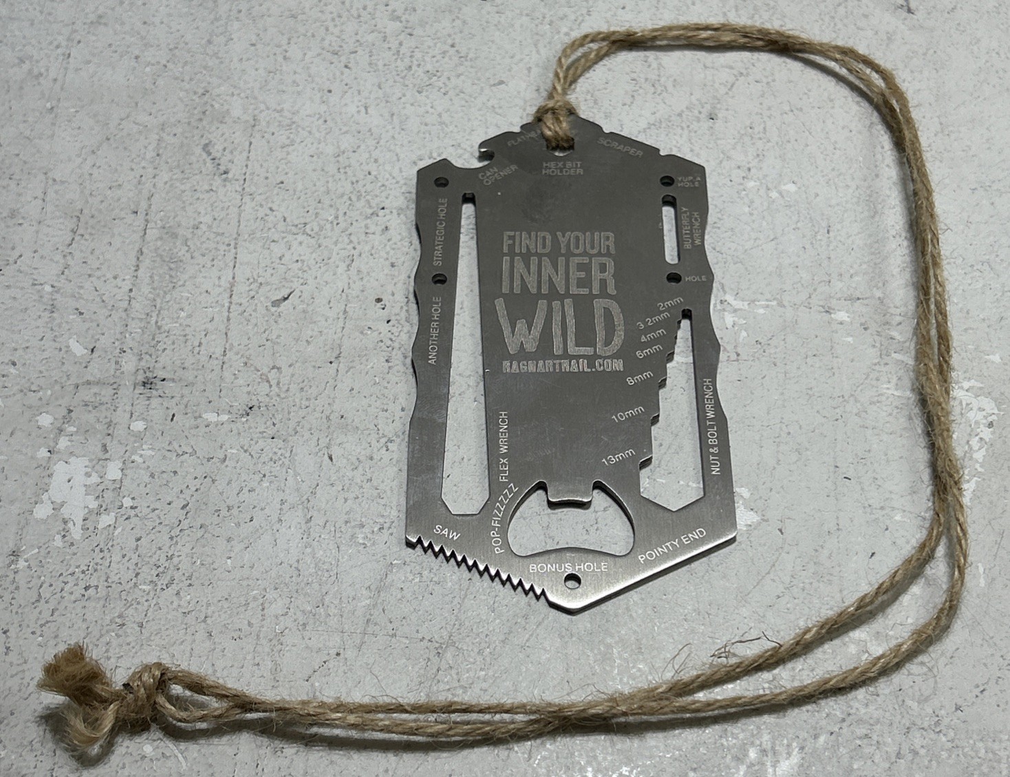 2015 Ragnar Trail, McDowell Mountains Ariz. multi tool- Bottle opener advertis