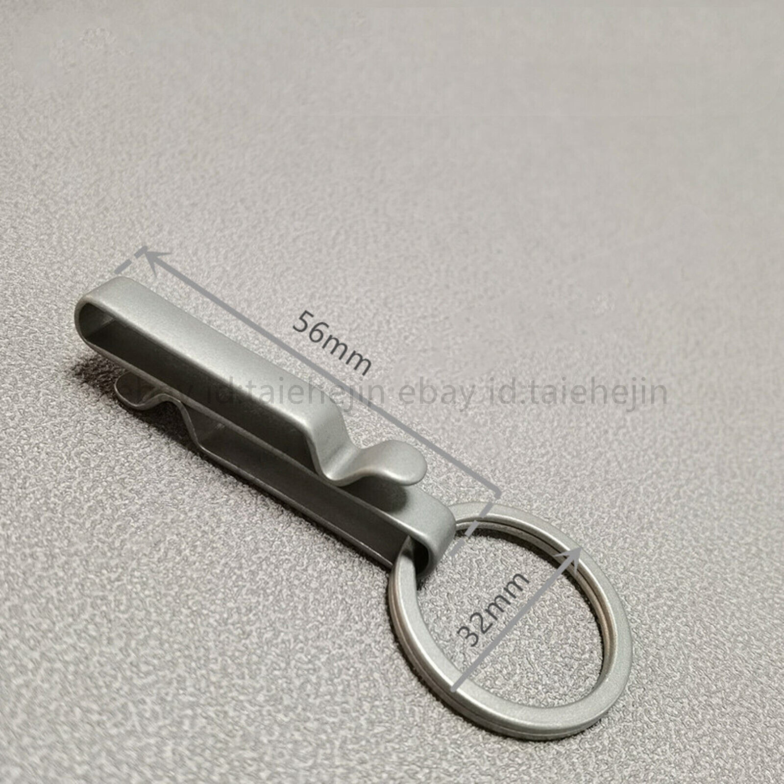 Lsand Alloy Keychain Quick Buckle Detach Belt Waist Hanging Key Ring EDC Tool