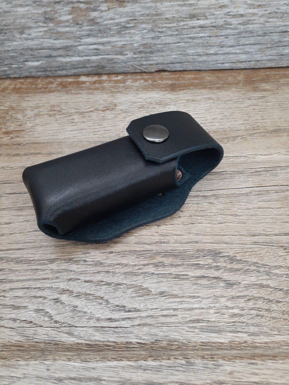Black Horizontal Leather Sheath for Leatherman Surge USA Handcrafted