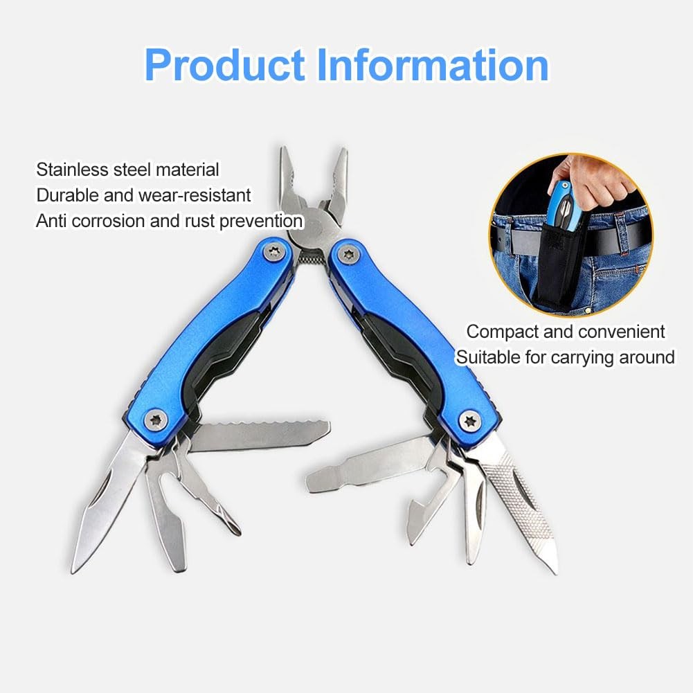 11 in 1 Folding Stainless Steel Multifunctional Pliers, Multi-Function Pliers, MultiT…