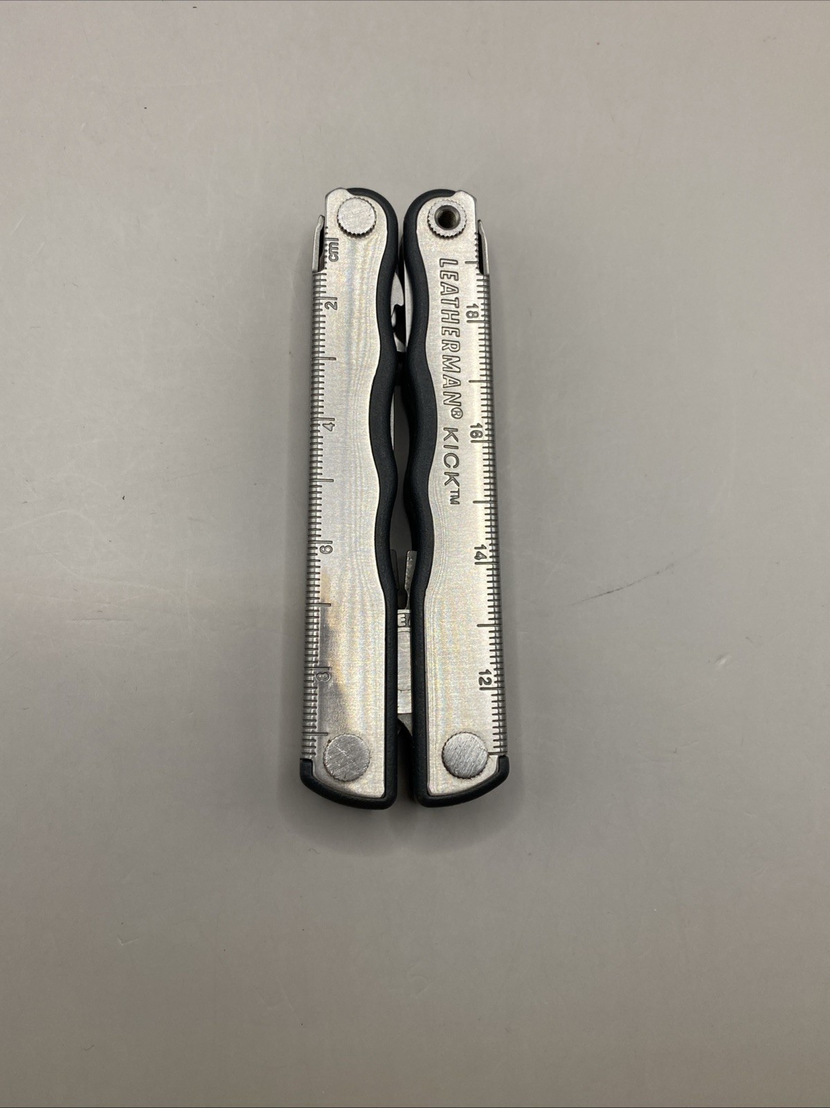 Vintage Leatherman Kick 12 Tools Retired with Leather Case Great!