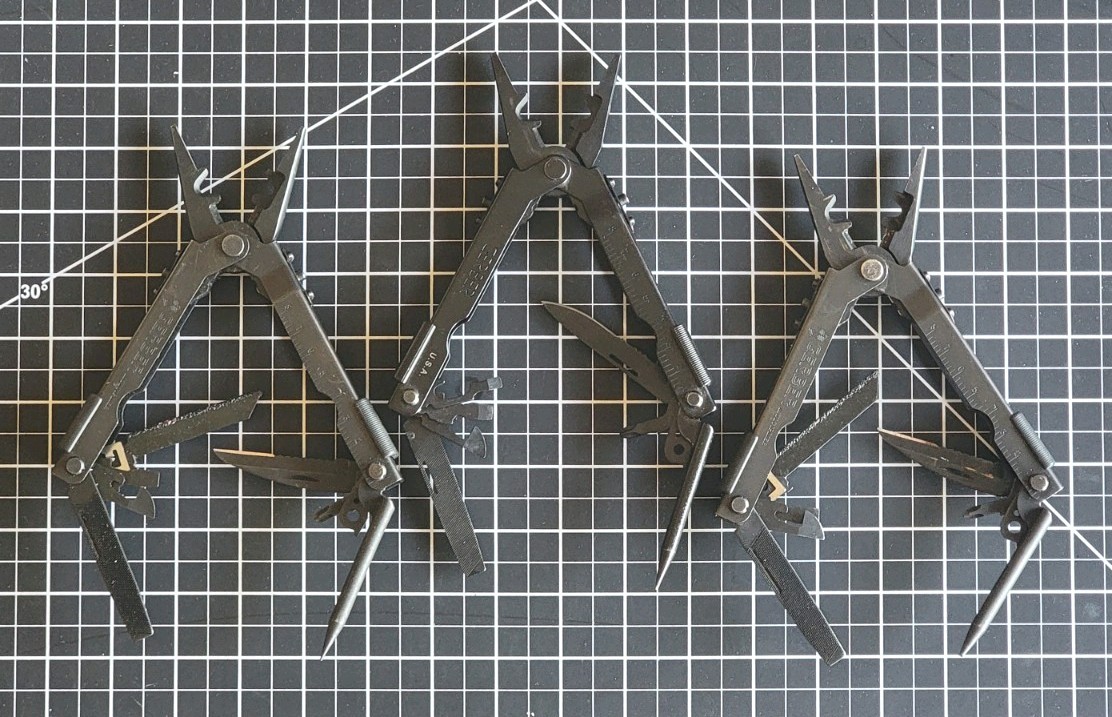 Gerber (3x) SPEC OPS/EOD Multi-Tool w/ Sheaths (Defects in pics/description)