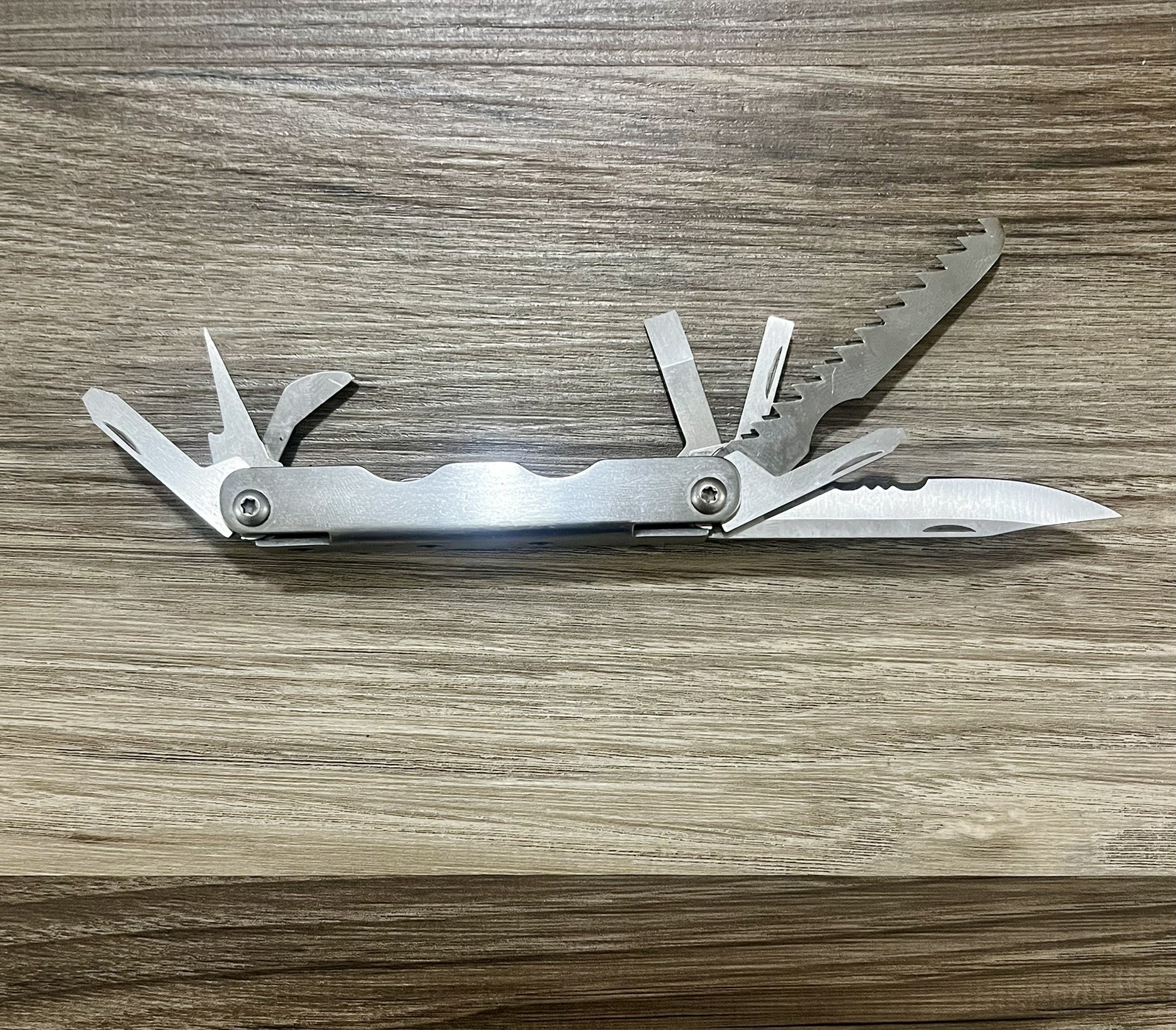 Unbranded 8-in-1 Multi Tool Folding Pocket Knife Survival Fishing Outdoor Camp