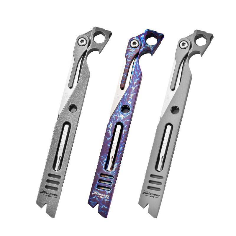 New EDC Pry Bar Crowbar Bottle Opener Wrench Utility Knife Pocket Tools