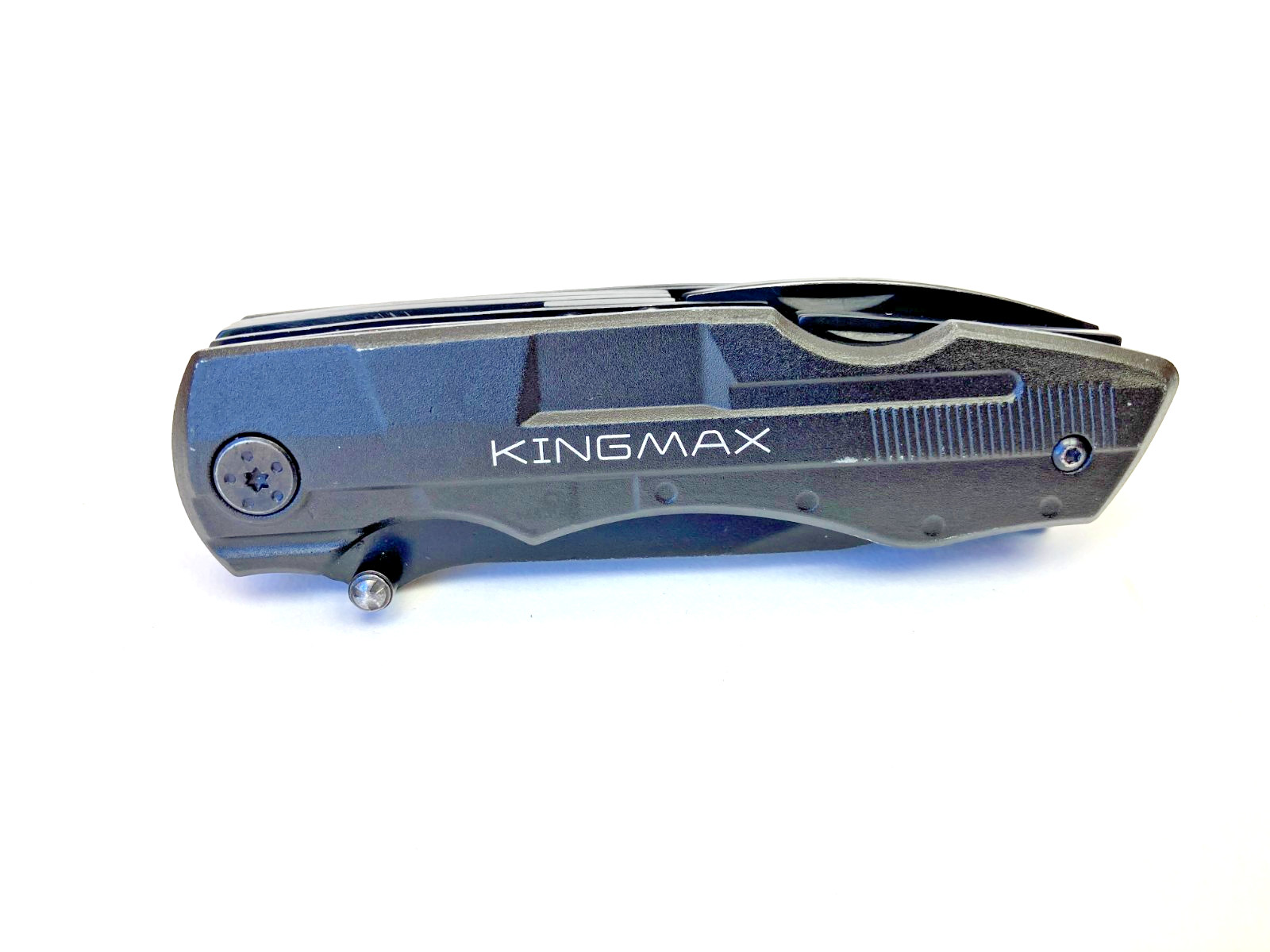 Kingmax Combination Folding Pocket Knife Multitool Black Pliers Bottle Opener