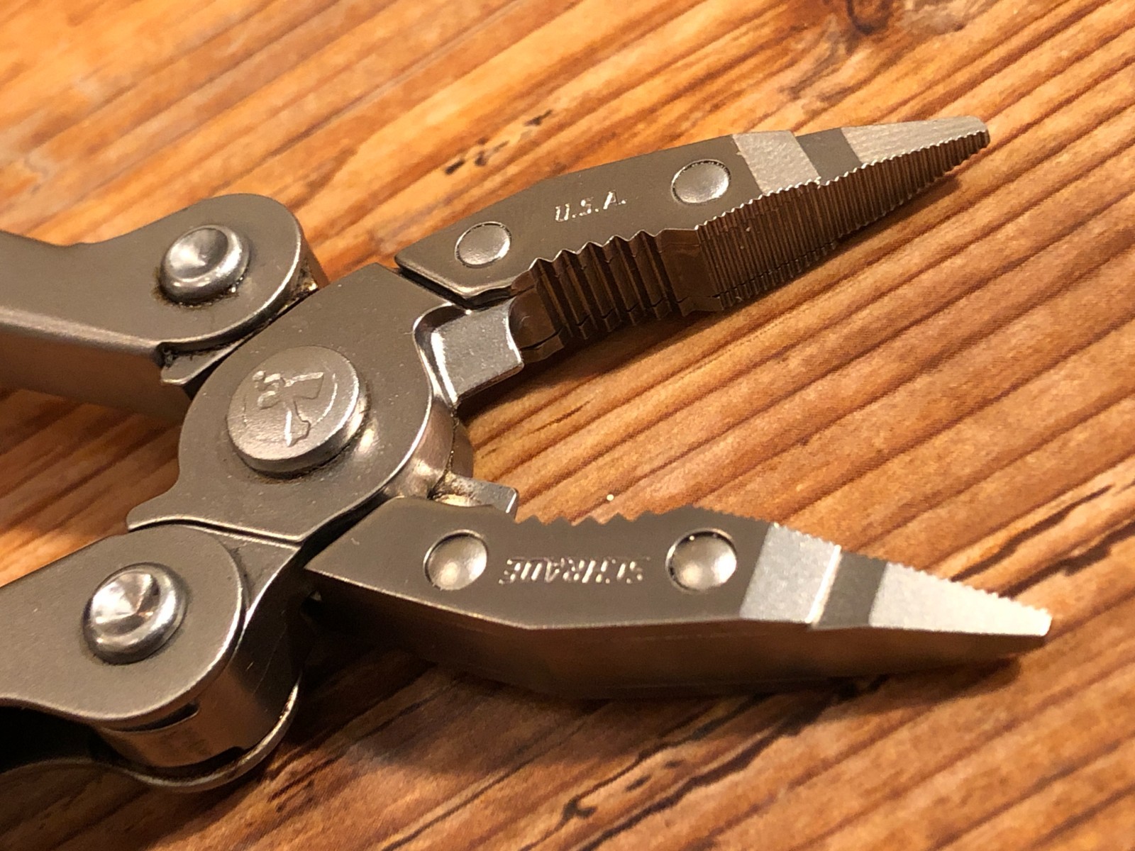 Vintage 90s Schrade USA ST1L Tough Tool Folding Multi-Tool Pliers & Belt Pouch