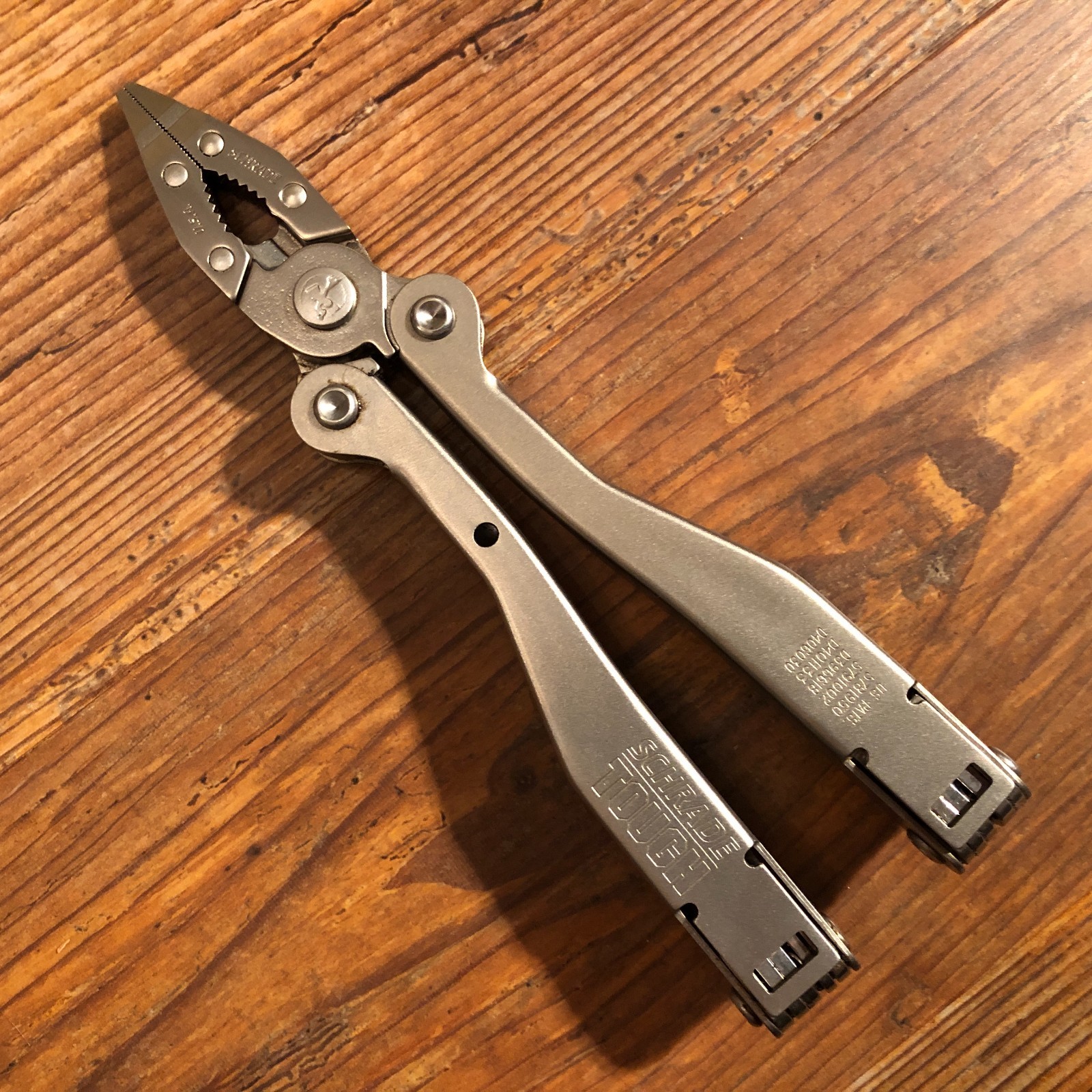 Vintage 90s Schrade USA ST1L Tough Tool Folding Multi-Tool Pliers & Belt Pouch