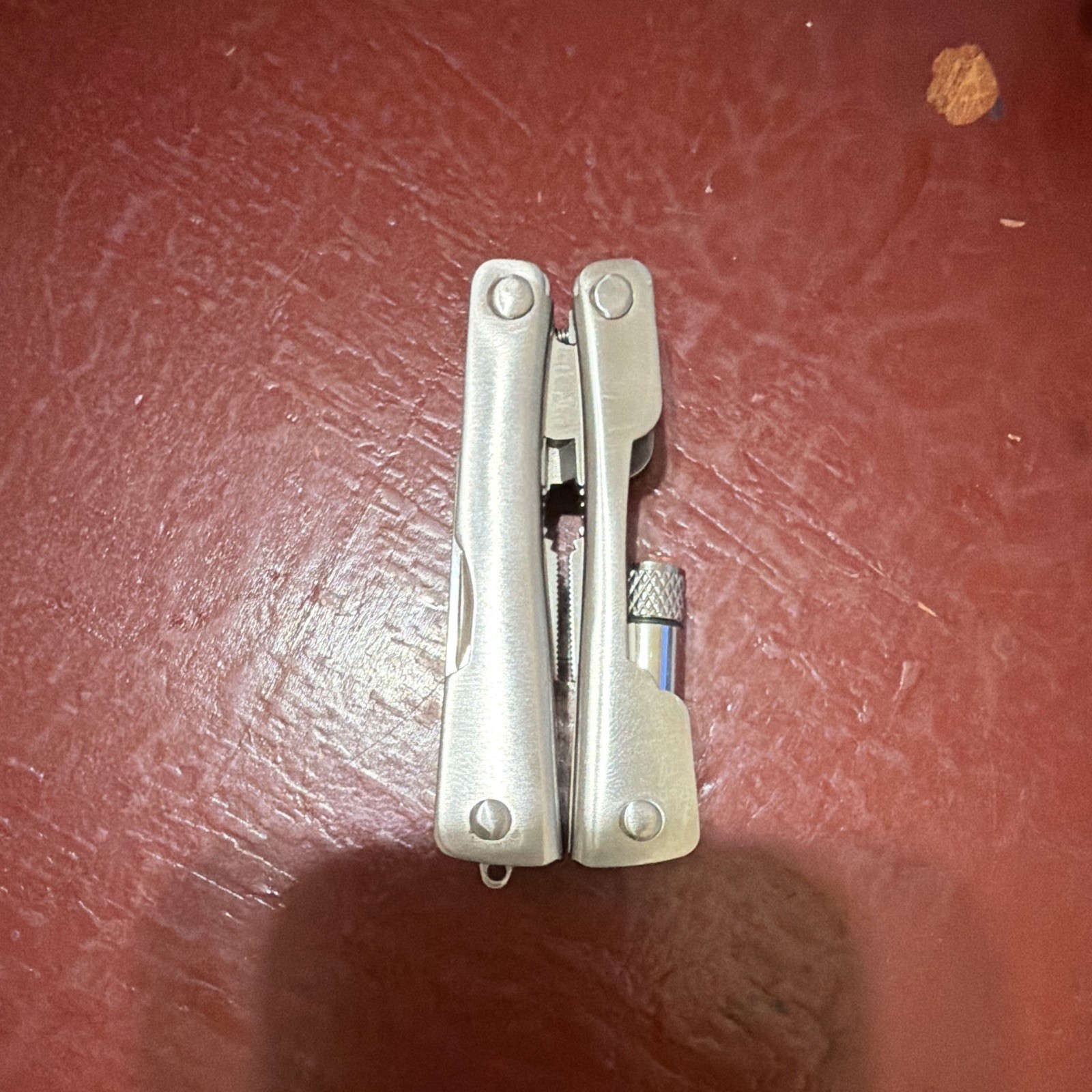 Stainless Steel Folding Multi-Tool Pliers 7-Tool Knife File Sheath Silver