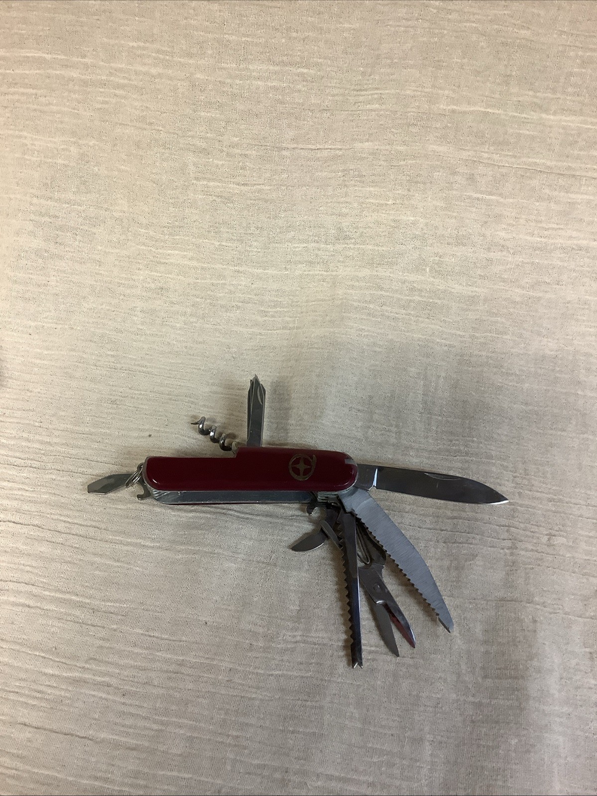 Diamond Superior Multi Purpose Pocket Knife Maroon Corkscrew, Scissors