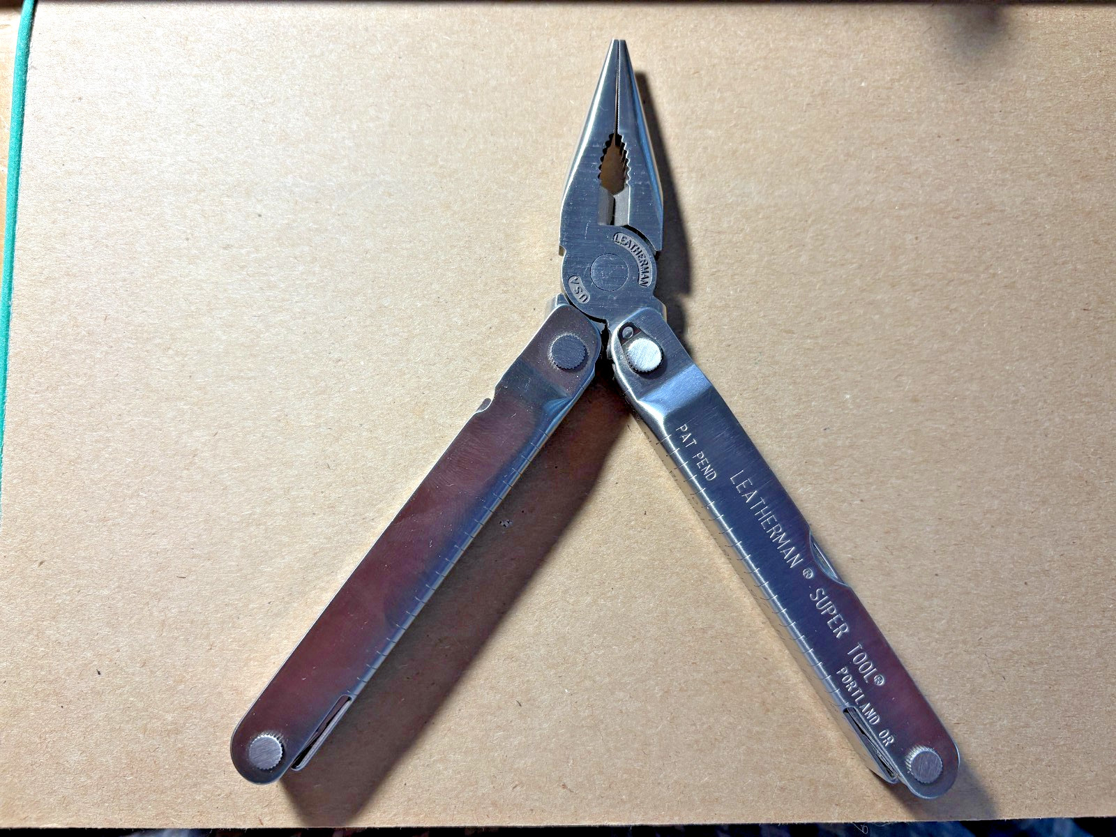 Vintage Leatherman Super Tool 08/99 w/Leather Sheath