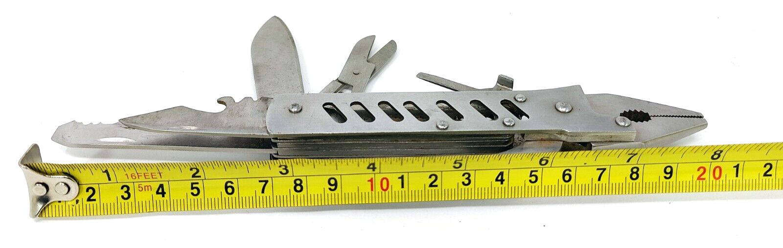 Multi Tool All Purpose Pliers Knife w/ Blades, Opener, Scissors and Screwdrivers