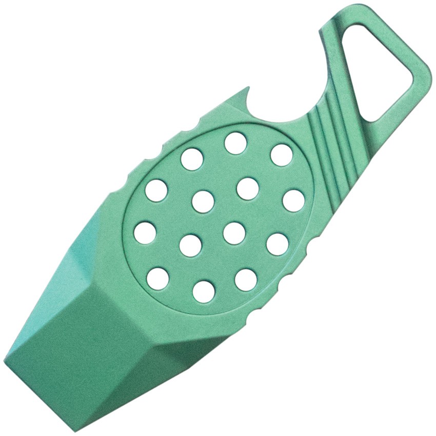 Kubey Green Titanium Keyring Pry Bar Bottle Opener Multi-Tool 447C