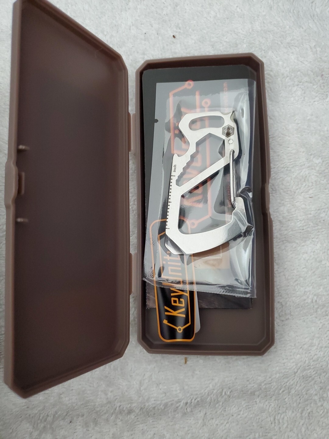 KeyUnity KS00 Carabiner Clip Multitool Stainless Steel 7 Tools in 1