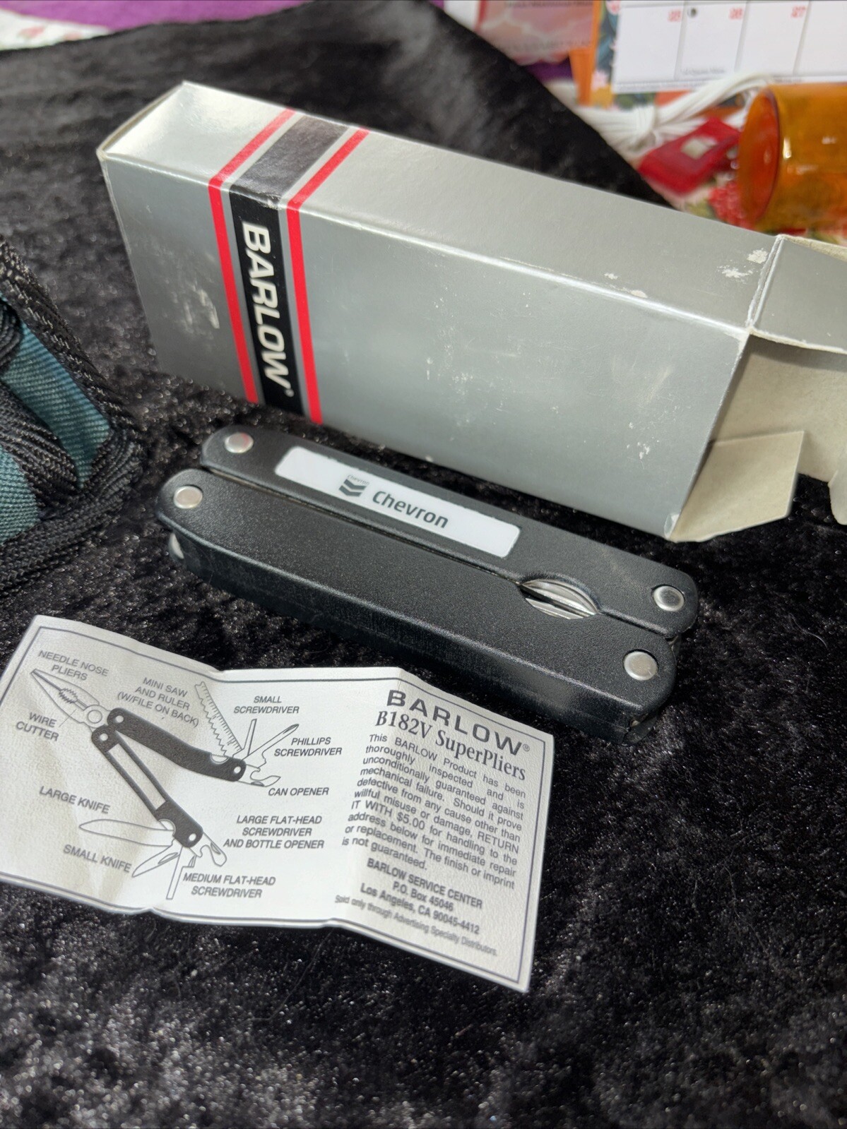 Barlow B182V Stainless SuperPliers/Multi-Tool, New