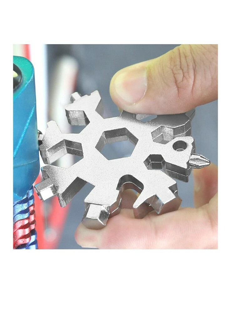 18-in-1 Snowflake Multi Tool, Stainless Steel Snowflake Bottle Opener/Flat…