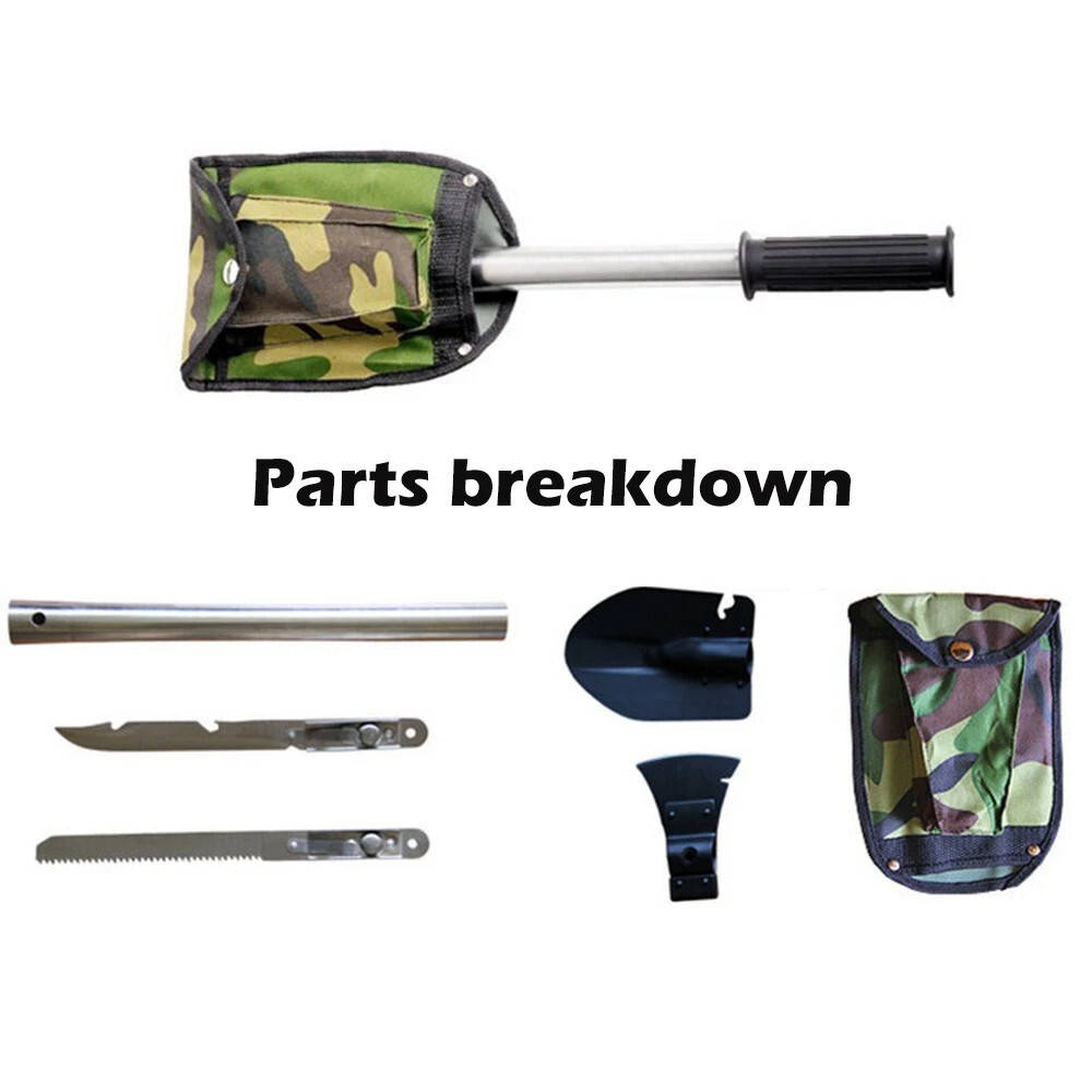 Emergency Camping Tool Kit Multi Survival Set Axe Shovel Knife Hand Saw Hatchet