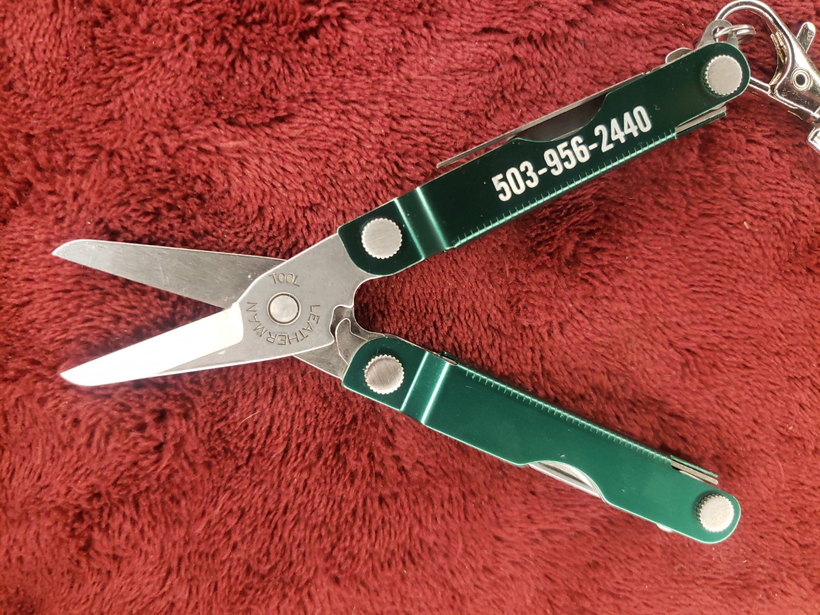 Leatherman Micra Green Multitool Aaron DeVore print