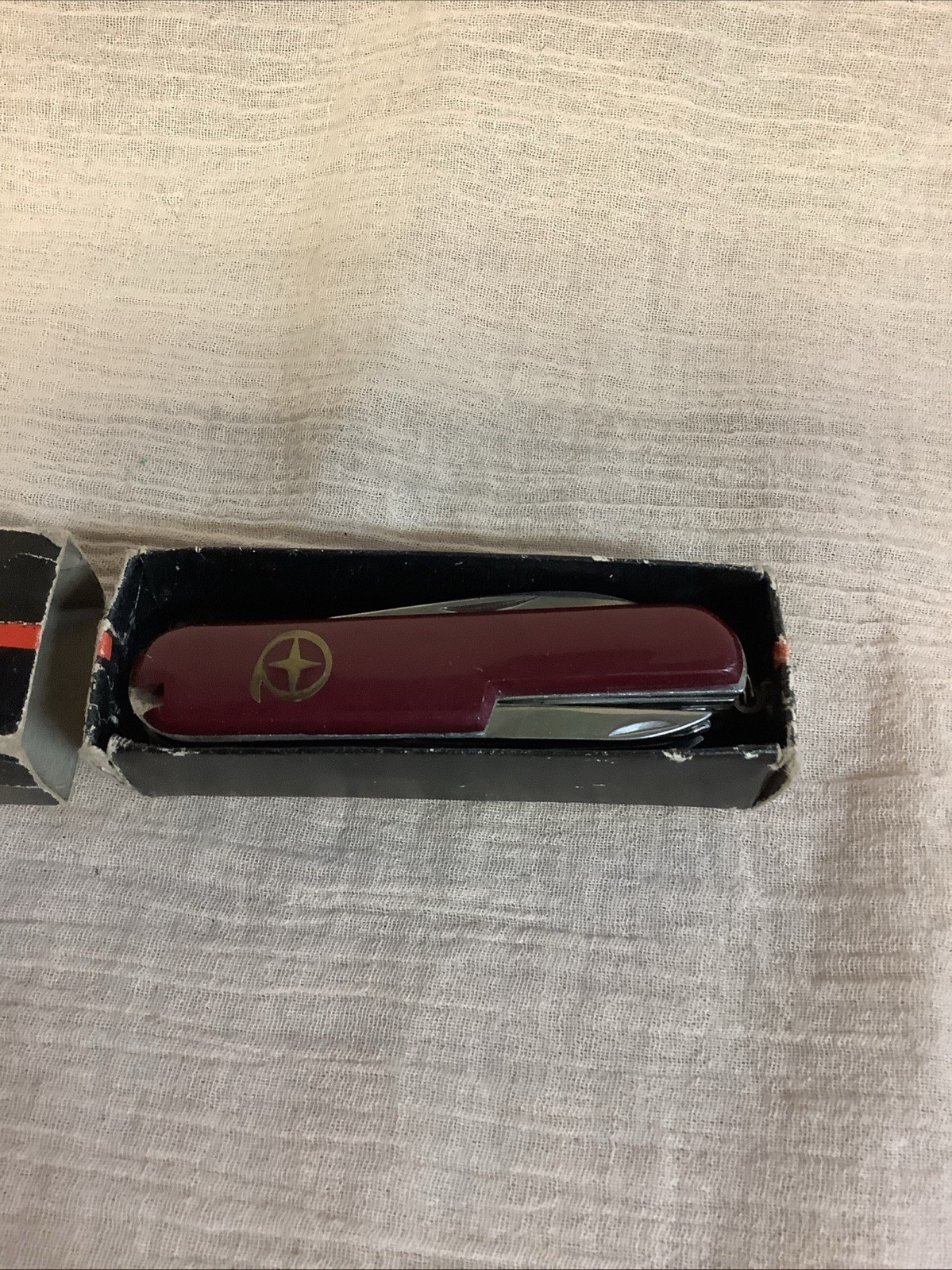 Diamond Superior Multi Purpose Pocket Knife Maroon Corkscrew, Scissors