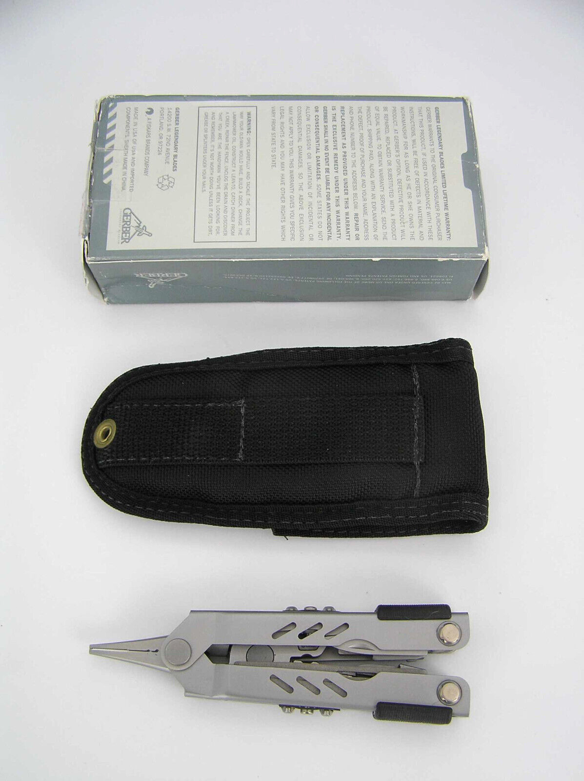 Gerber Fisherman MP400 Multi Tool w/ Sheath & Original Box Excellent Condition!