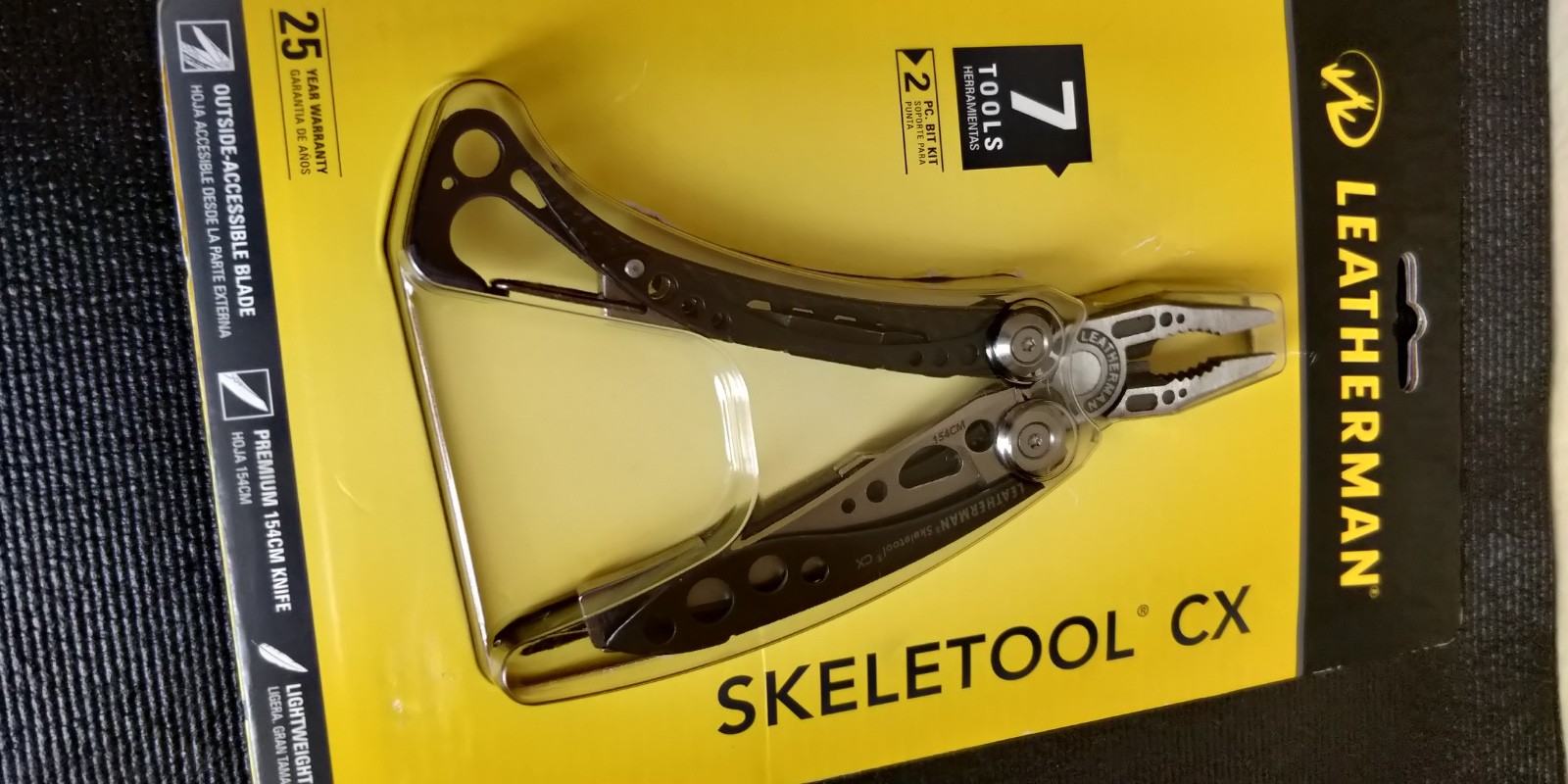 Leatherman Skeletool CX 7-in-1 Multi-Tool,Carbon Fiber Handle,Rare,Discontinued
