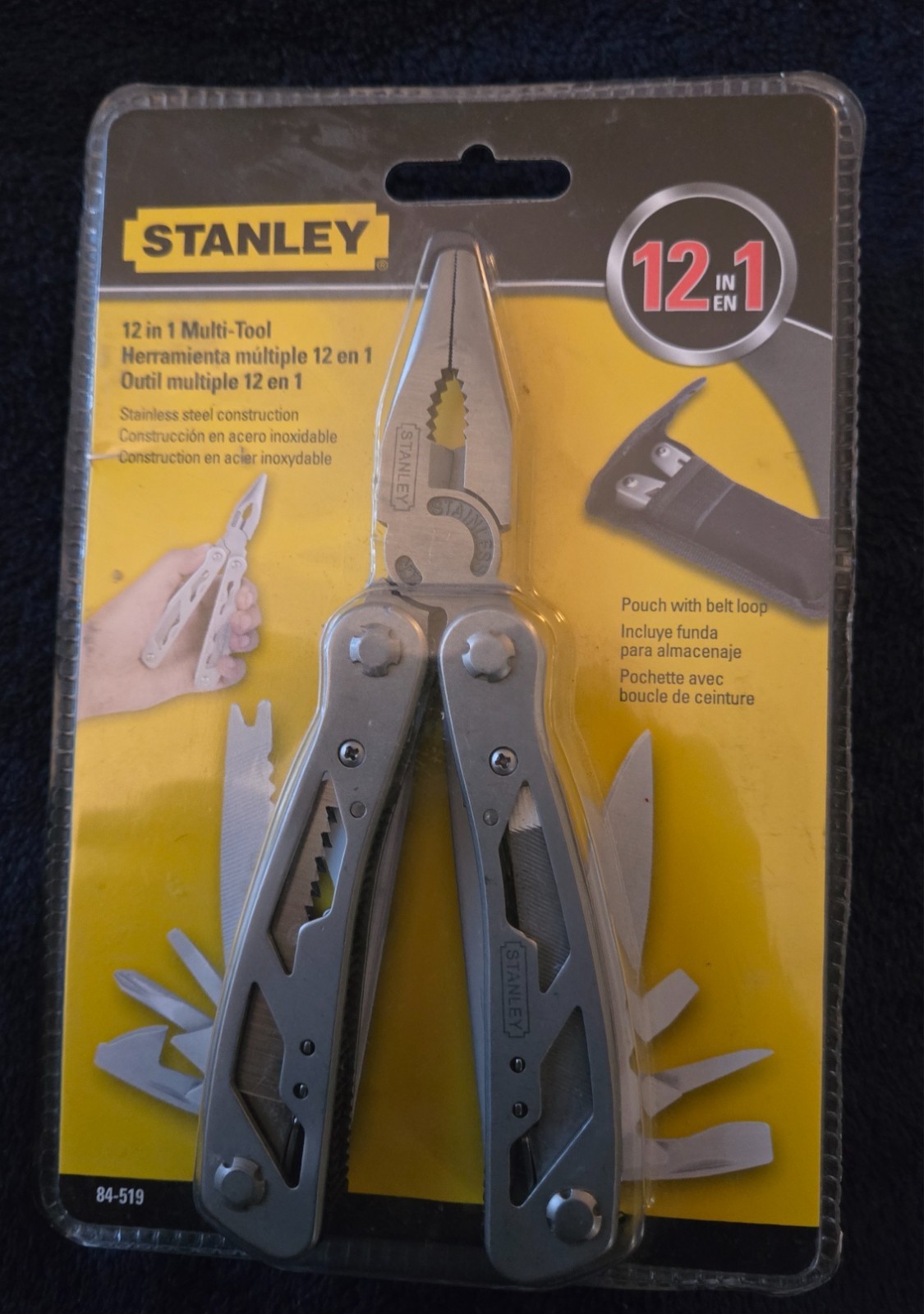 STANLEY 12 IN 1 MULTI TOOL WITH POUCH NEW IN THE BOX