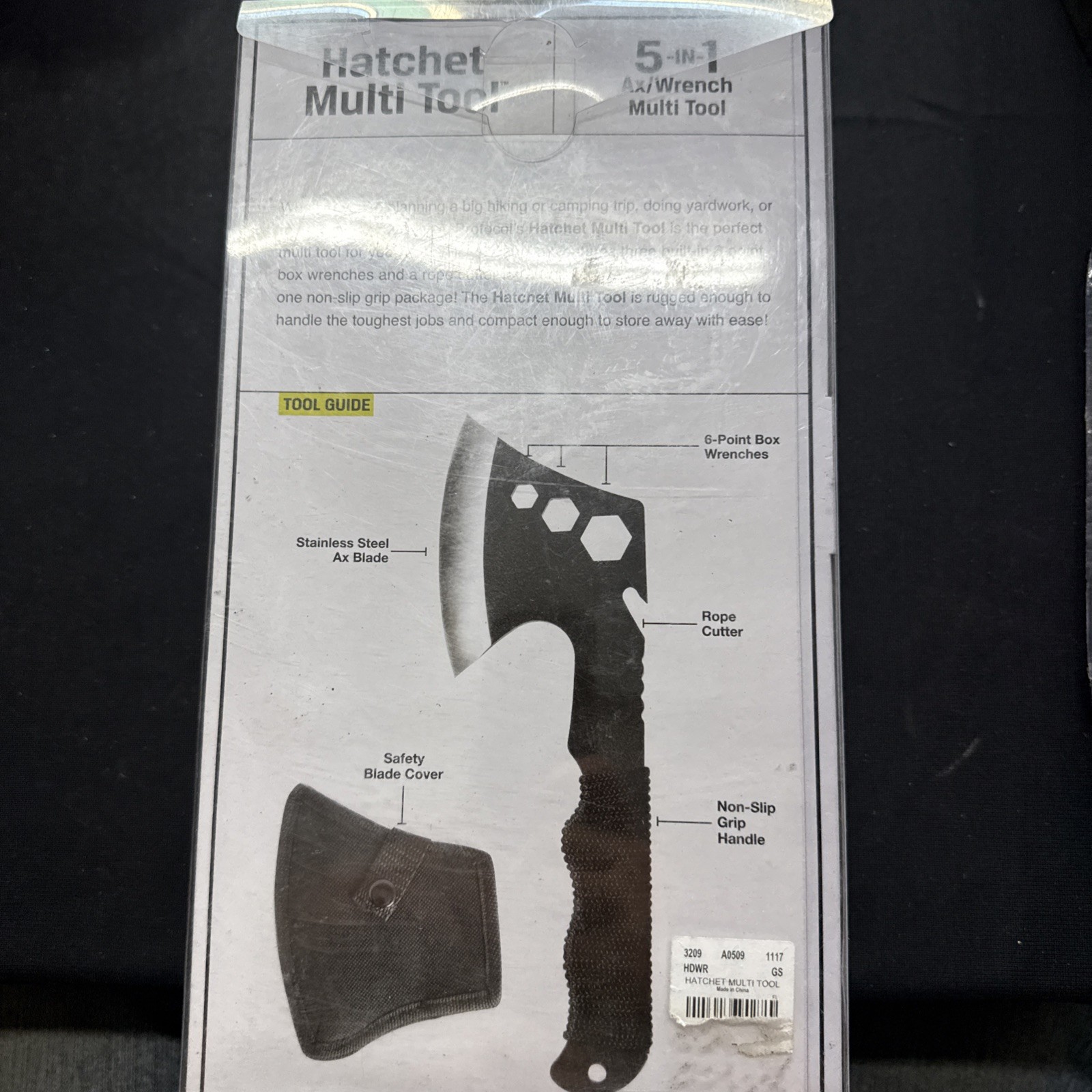PROTOCOL HATCHET MULTI TOOL STAINLESS STEEL/SHARP
