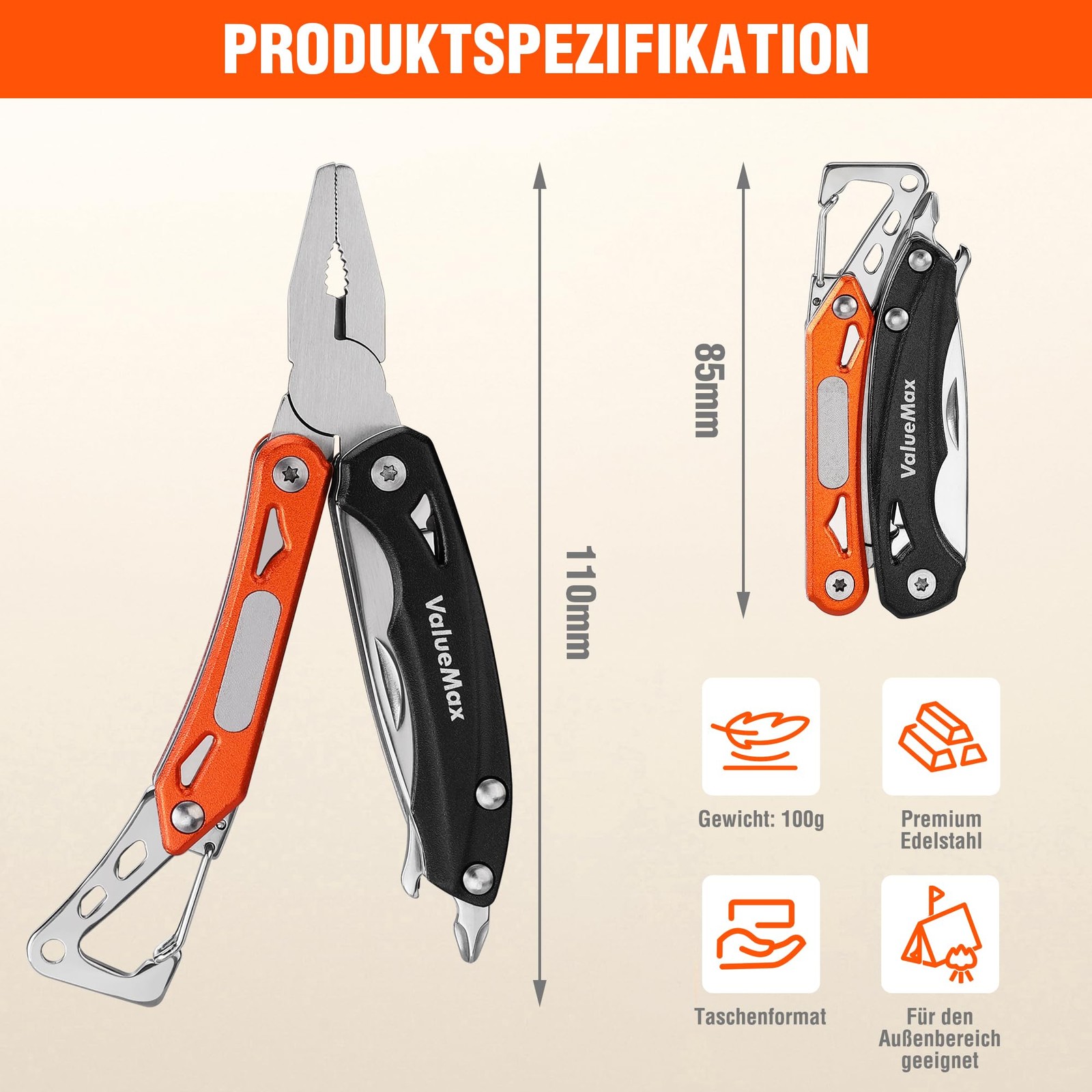 Multifunction Pliers, 9in1 Mini Multitool, Multifunction Tool with Pliers and Me…
