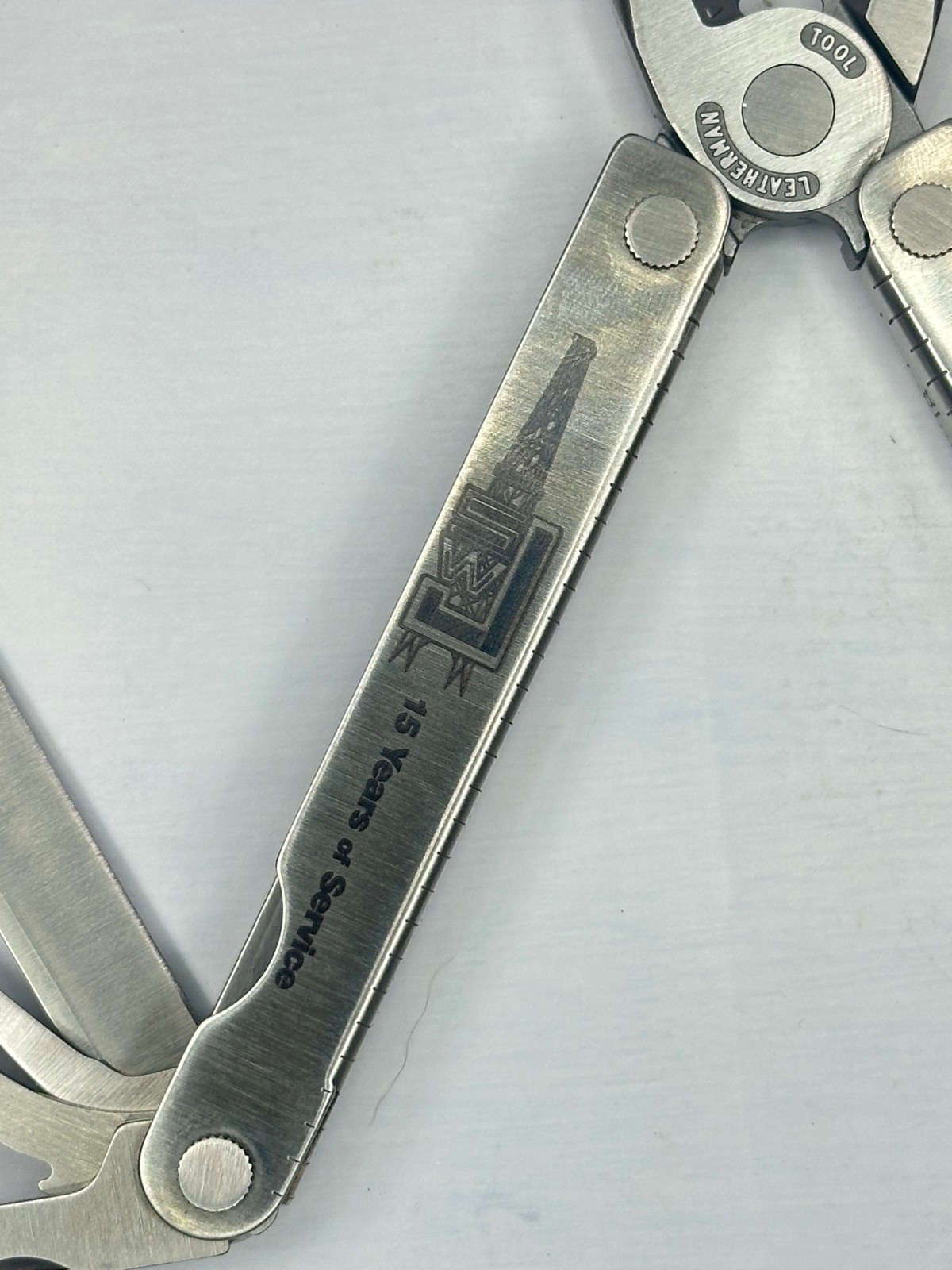 Vintage 2002 Leatherman Portland OR Multi Tool w/Nylon Sheath Oilfield 15 Years