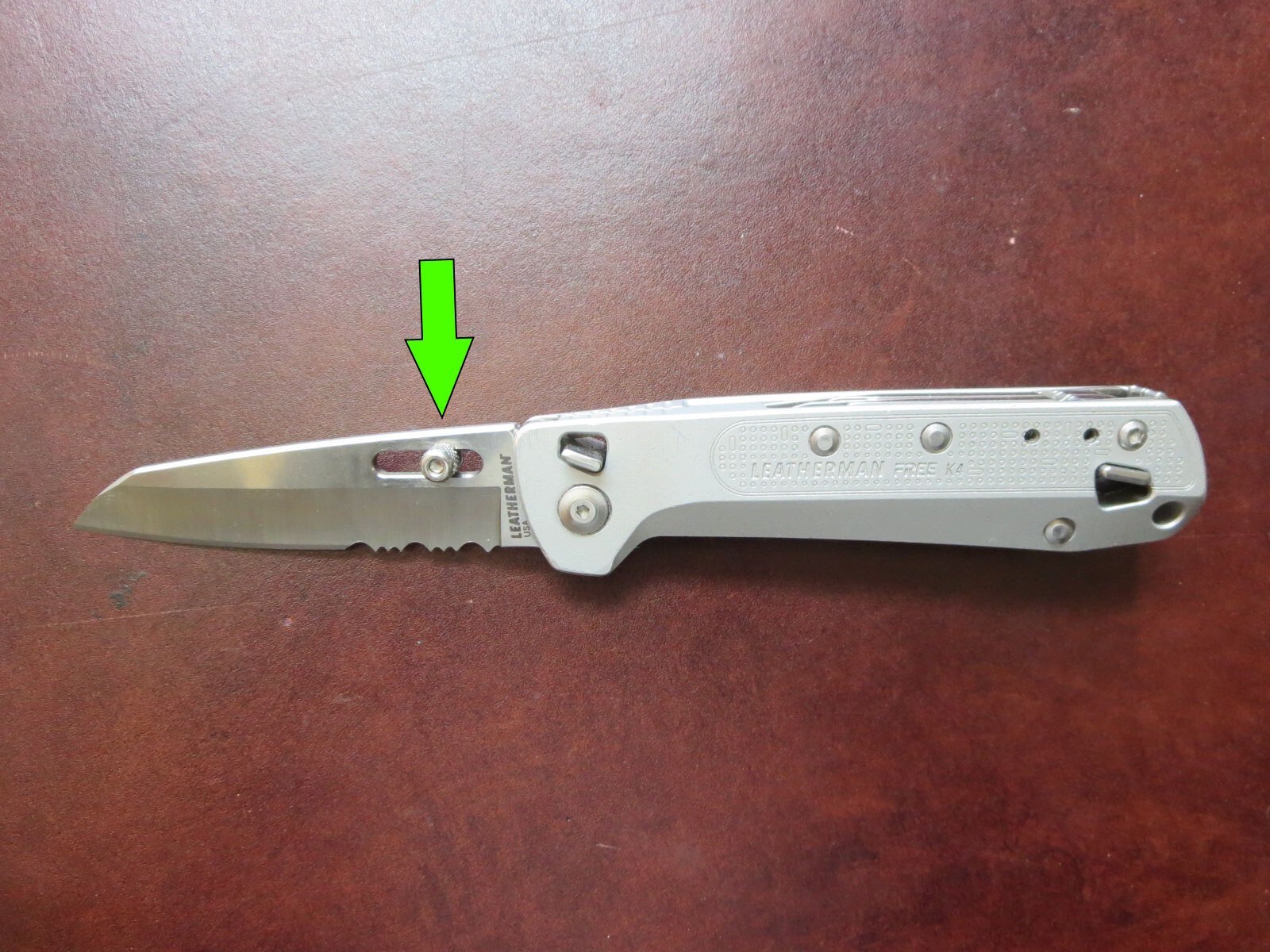 Leatherman FREE K2/K4 Thumb Stud Stainless Steel Knife Blade Opener