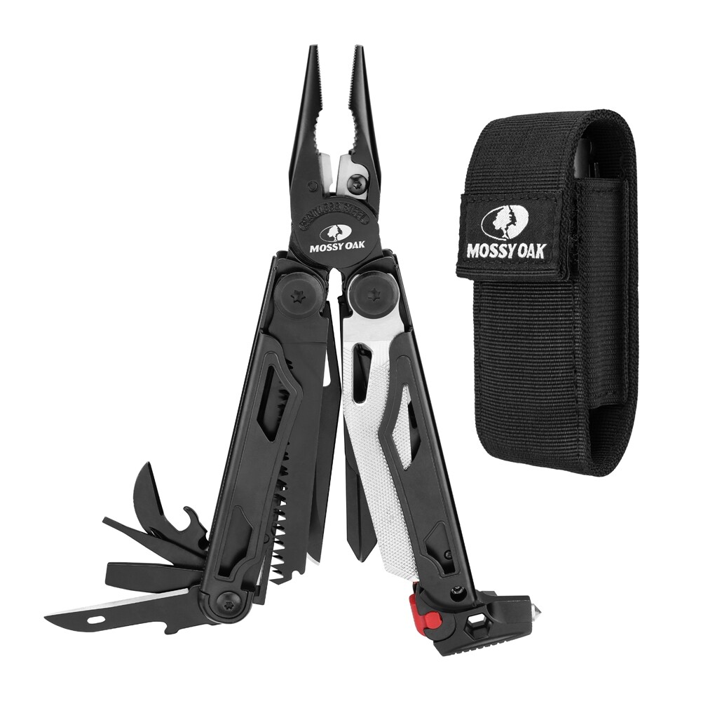 MOSSY OAK 19-in-1 Stainless Steel Multi Tool Plier Folding Pocket Survival Tools