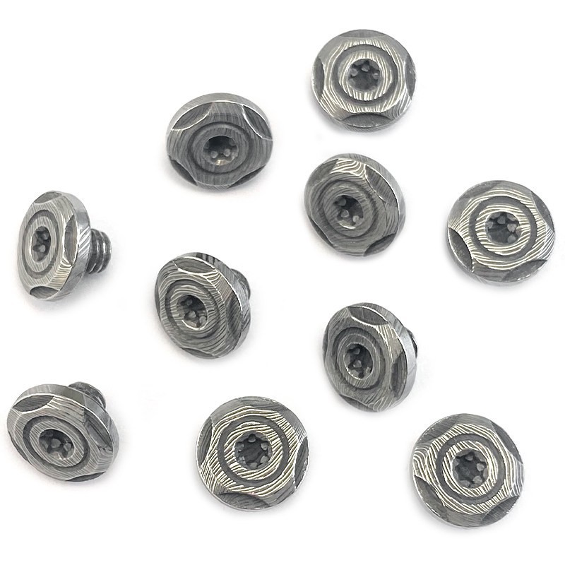 10PCS Stainless Pattern Screws for Folding Knife Handle Scale DIY