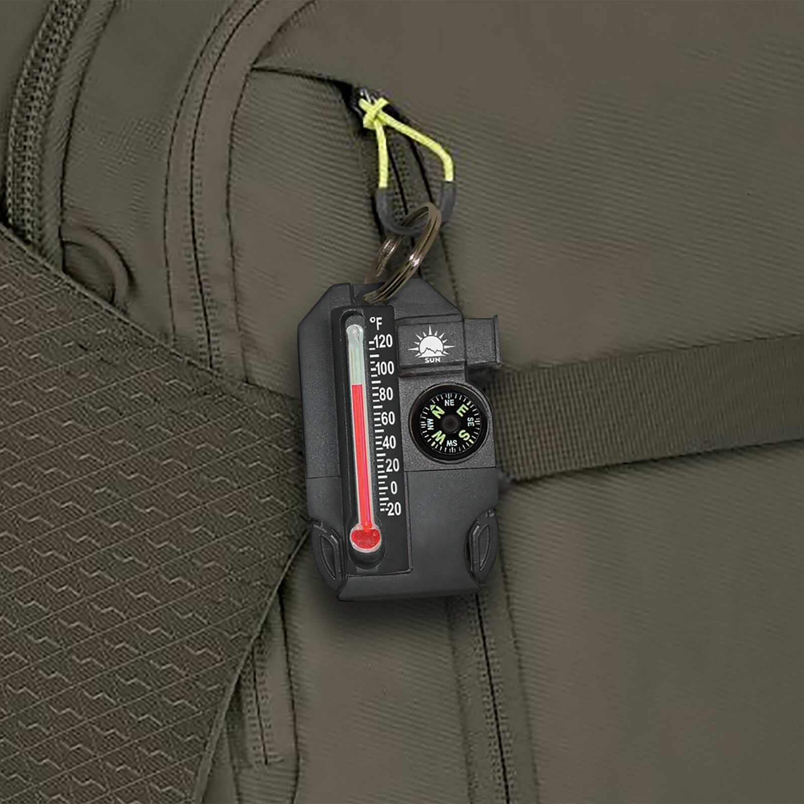 Sun Company Outsider – 4-in-1 Survival Multi-Tool | Compass and Fire Starter