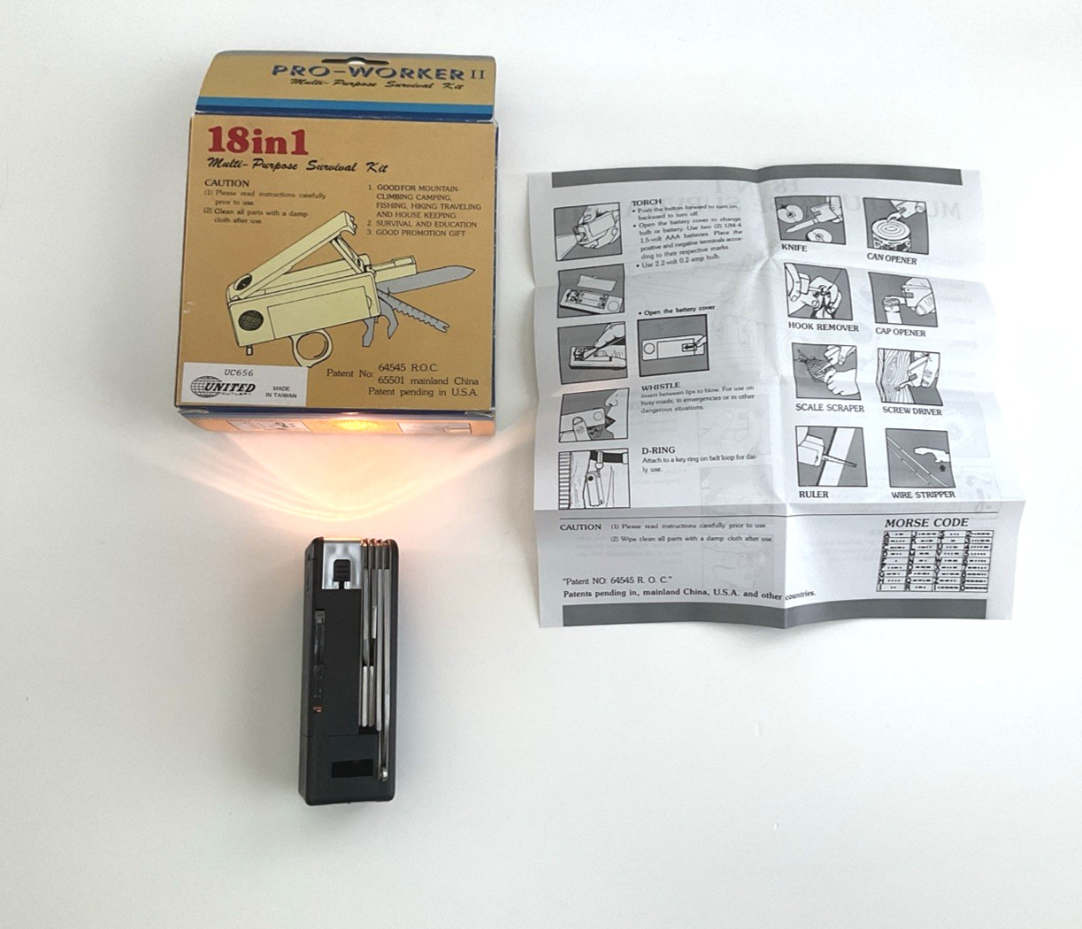 United Cutlery Pro-Worker II 18 in 1 Multi Purpose Survival Kit Taiwan