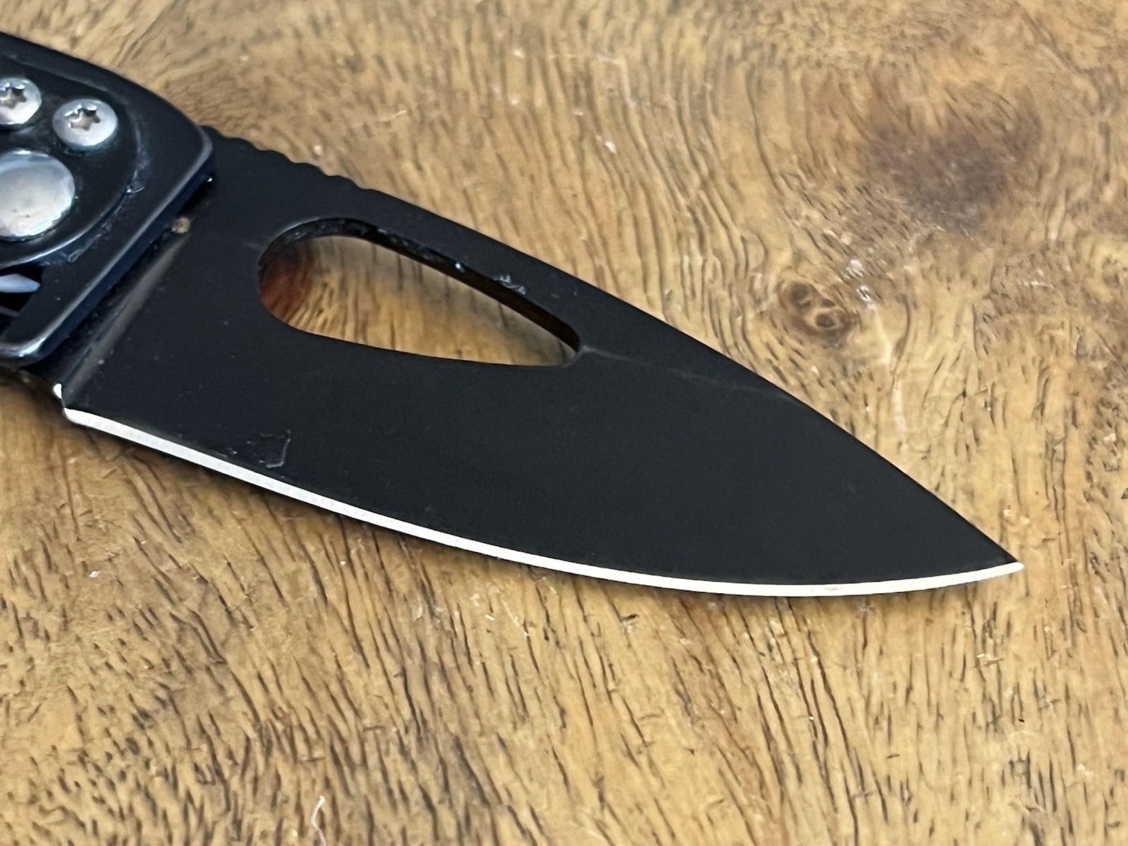 Snap-On BLACK Pocket Knife SUPER NICE!! TSA Confiscated ~TASKCo