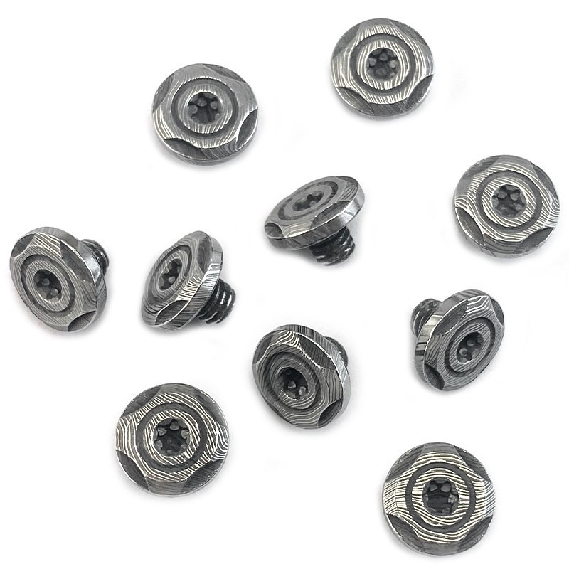 10PCS Stainless Pattern Screws for Folding Knife Handle Scale DIY