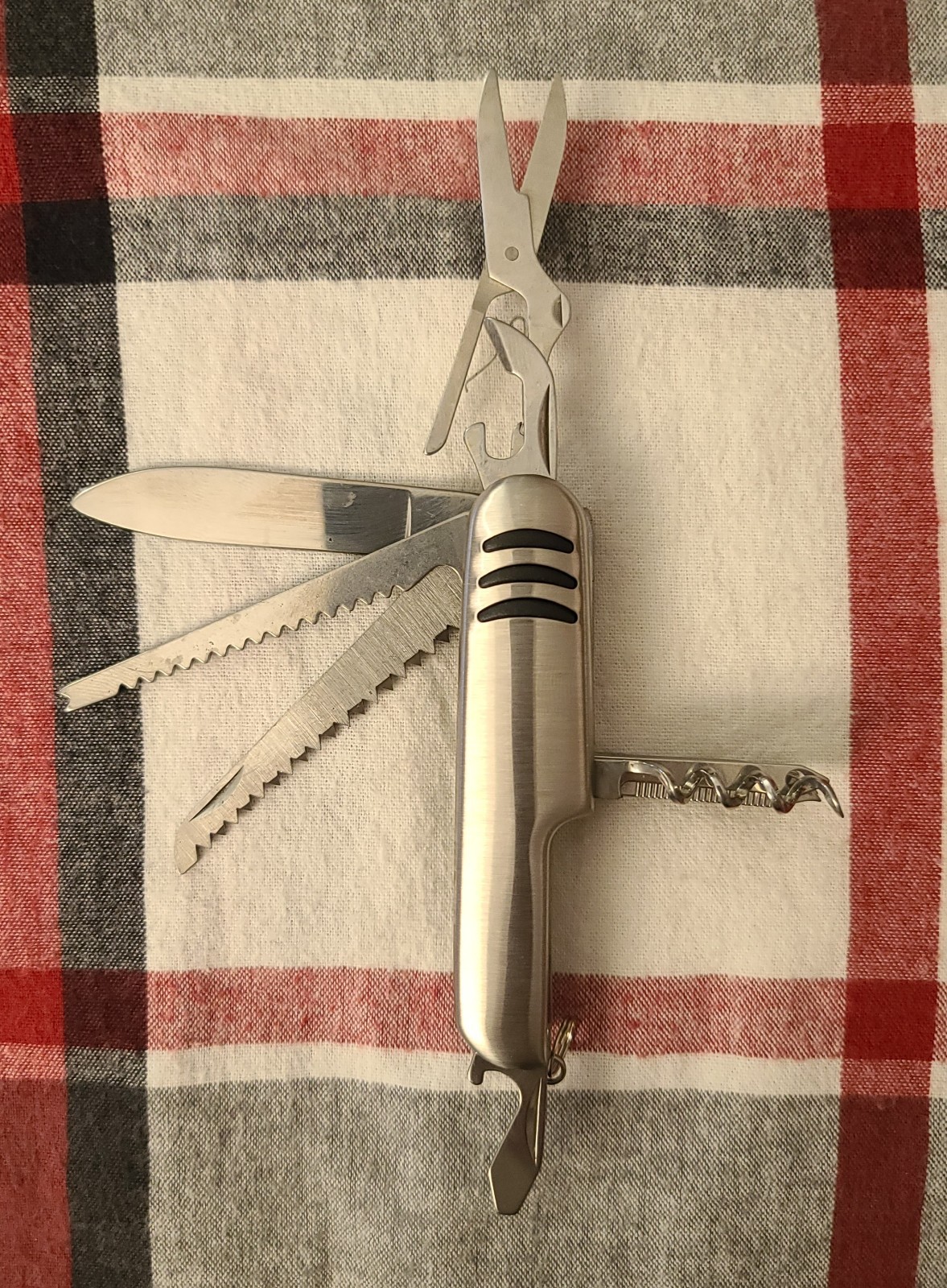 Swiss Style Multi Tool Pocket Knife Unbranded. Stainless Finish