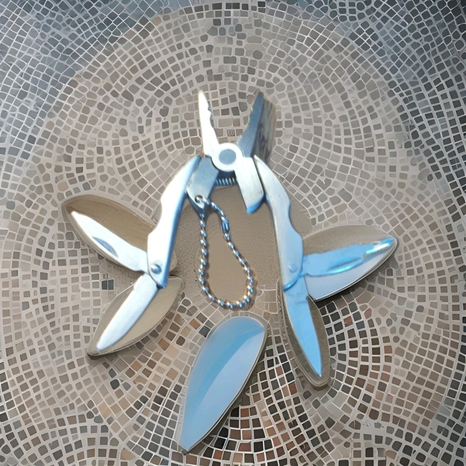 Mini Keychain Set – 6-in-1 Multitool Plier, Adjustable Wrench