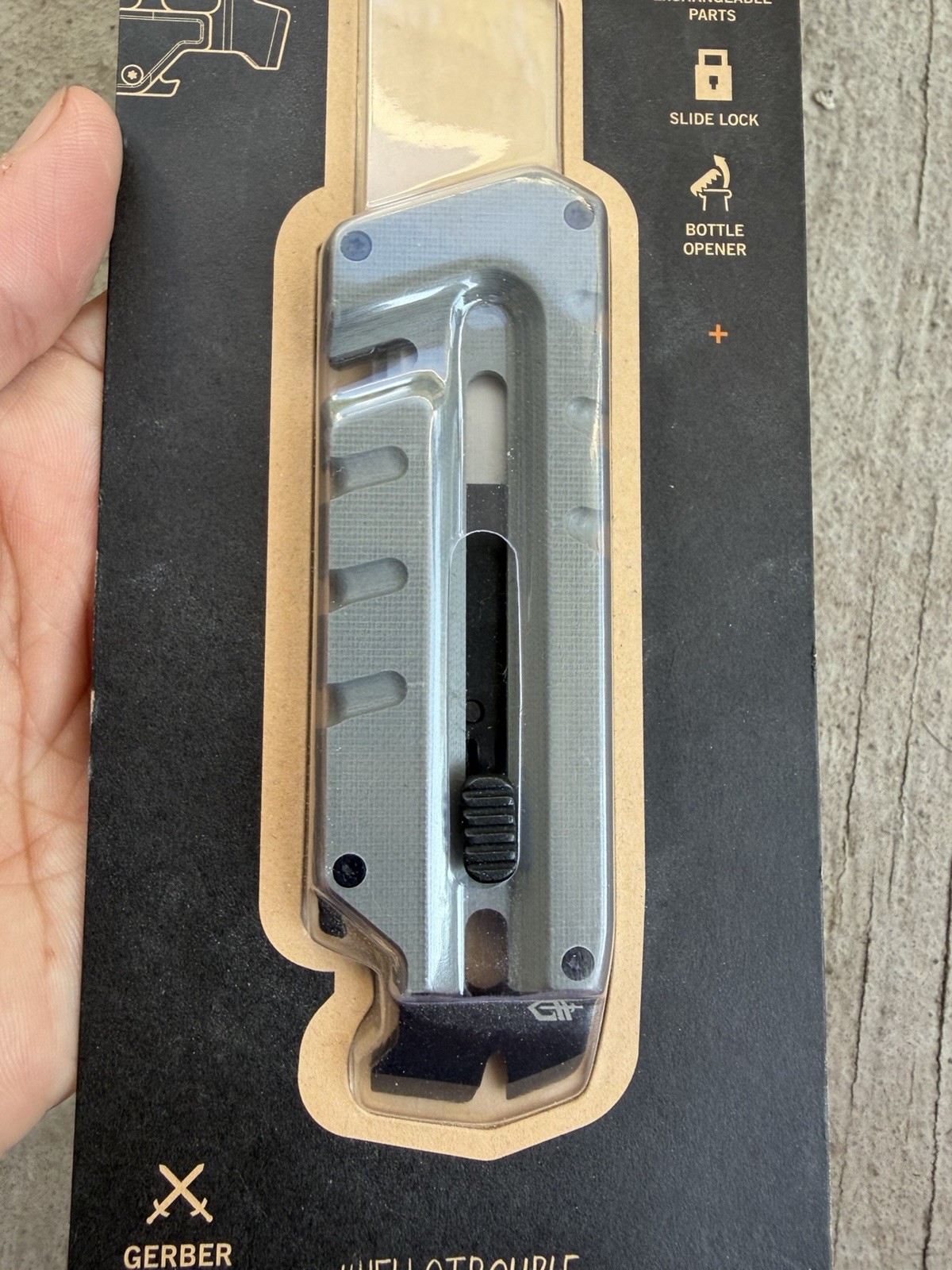 GERBER PRYBRID UTILITY KNIFE RAZOR MULTI-TOOL EDC WITH BOTTLE OPENER, NEW!