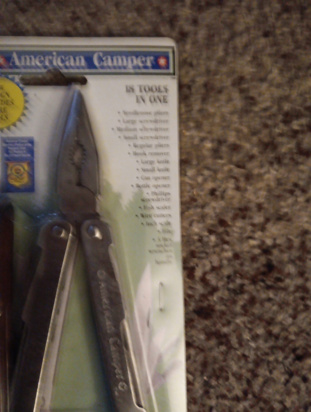 American Camper Stainless Steel No. 14 Multi-Purpose Tool with Carrying Case NOS